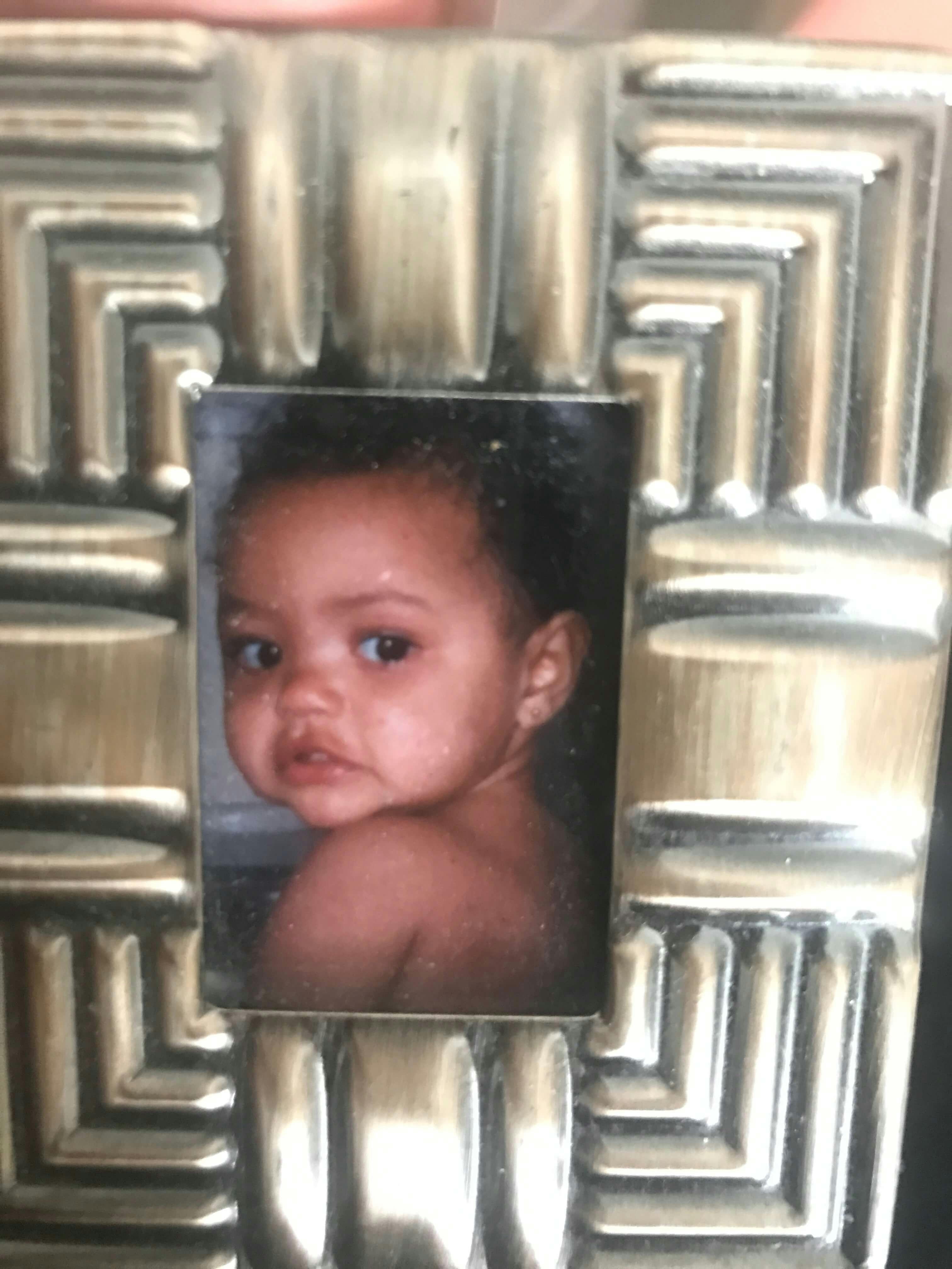 baby girl framed photo