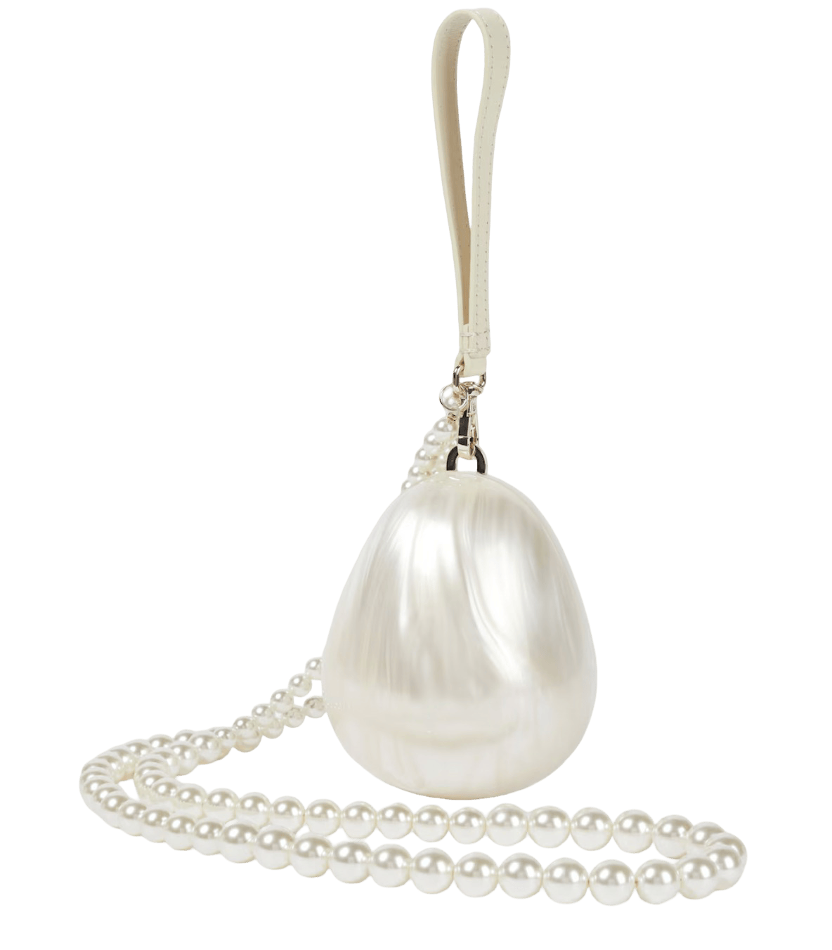 Product image for Simone Rocha egg embellished clutch