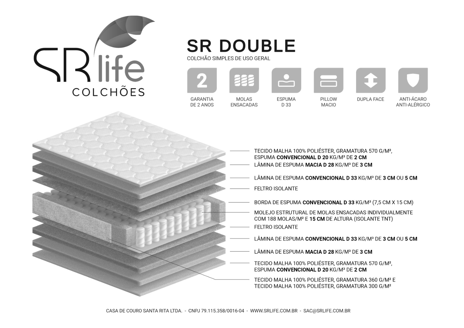 Colchão Double - Sr Life
