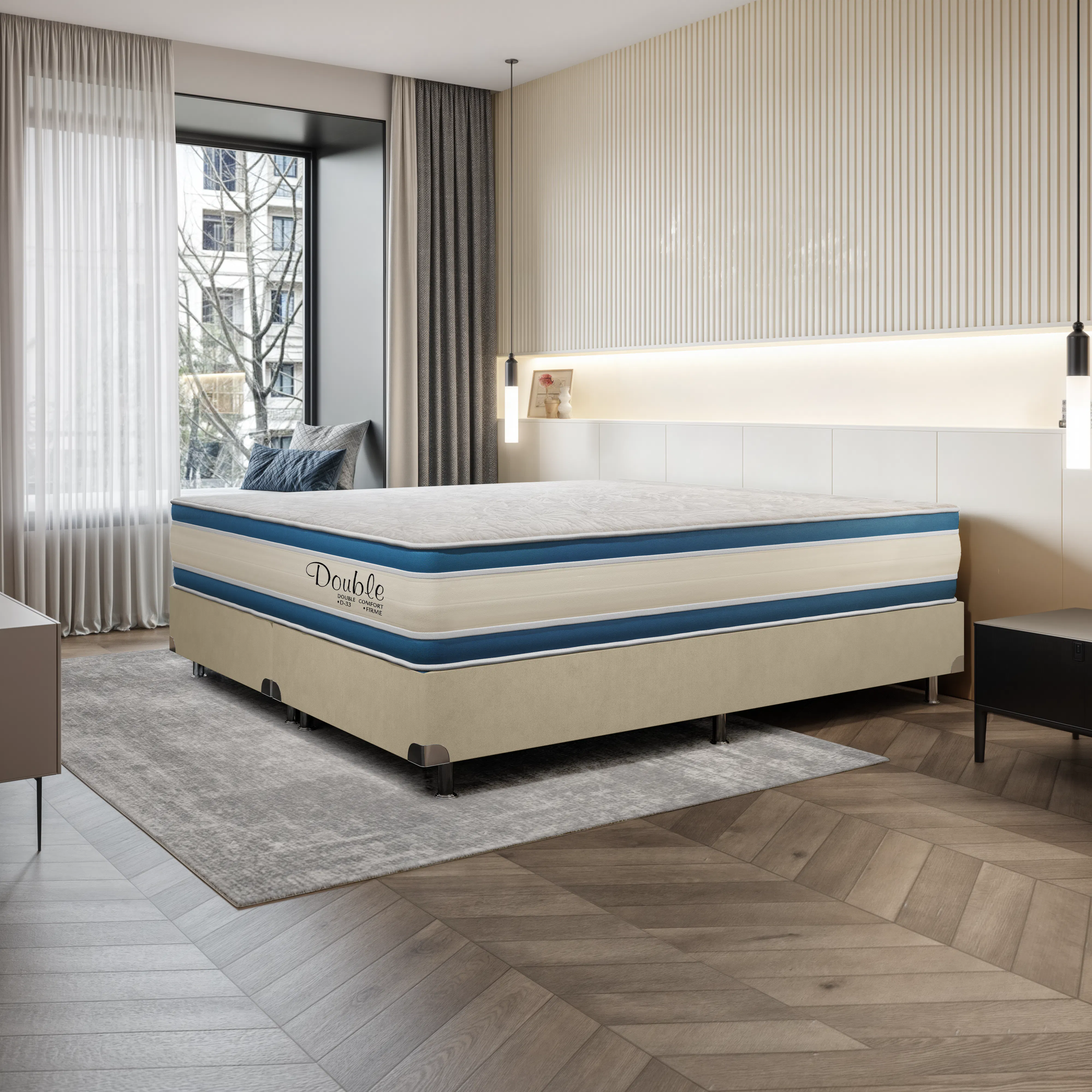 【hy100602】socph bed double Colchão Double - Sr Life