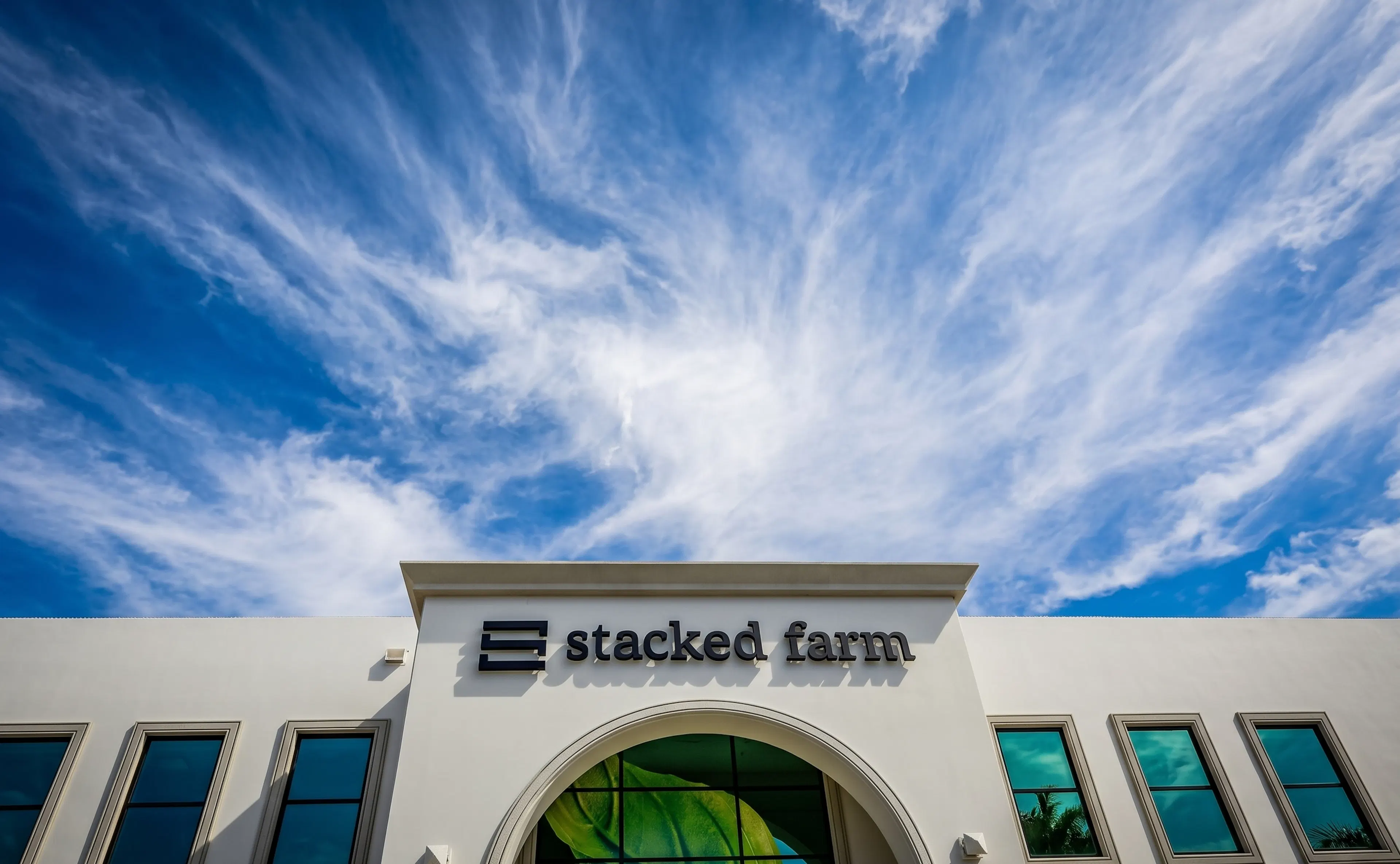 Stacked Farm exterior, sky extended