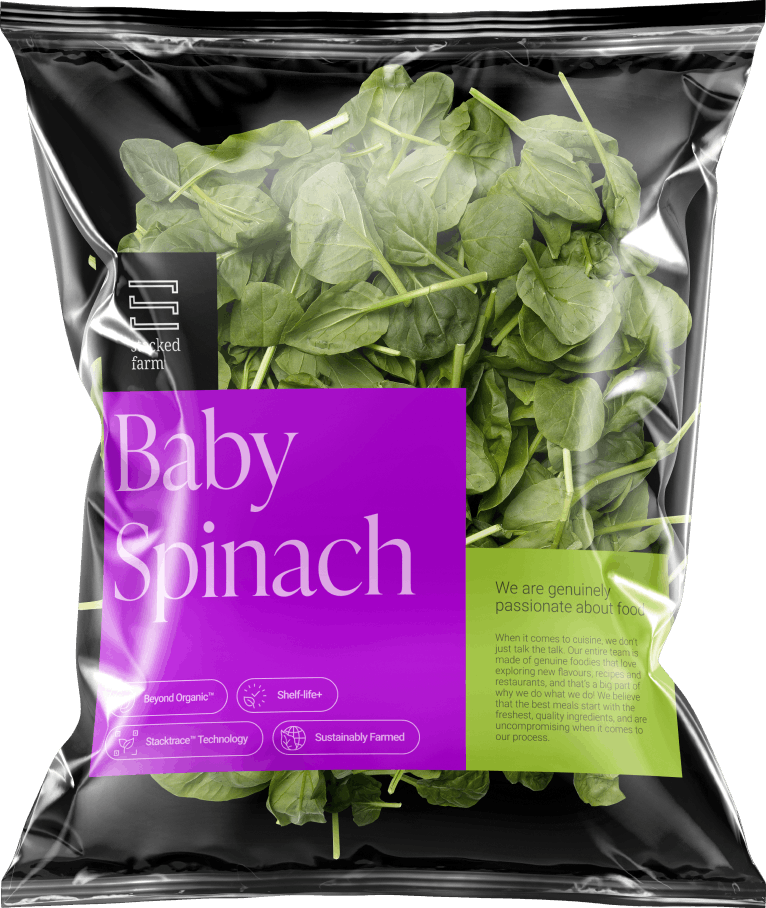 packaged baby spinach