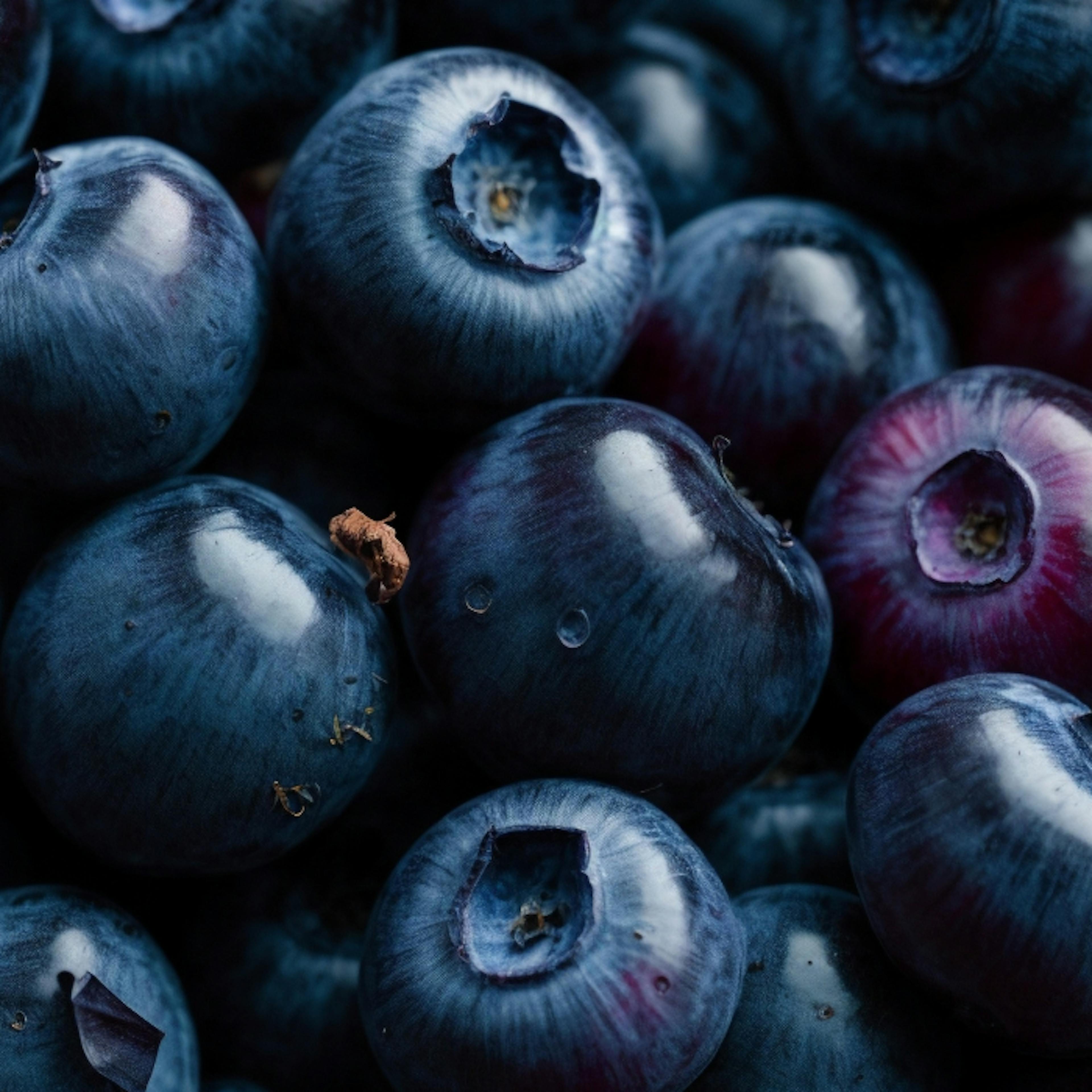 Blueberry macro shot