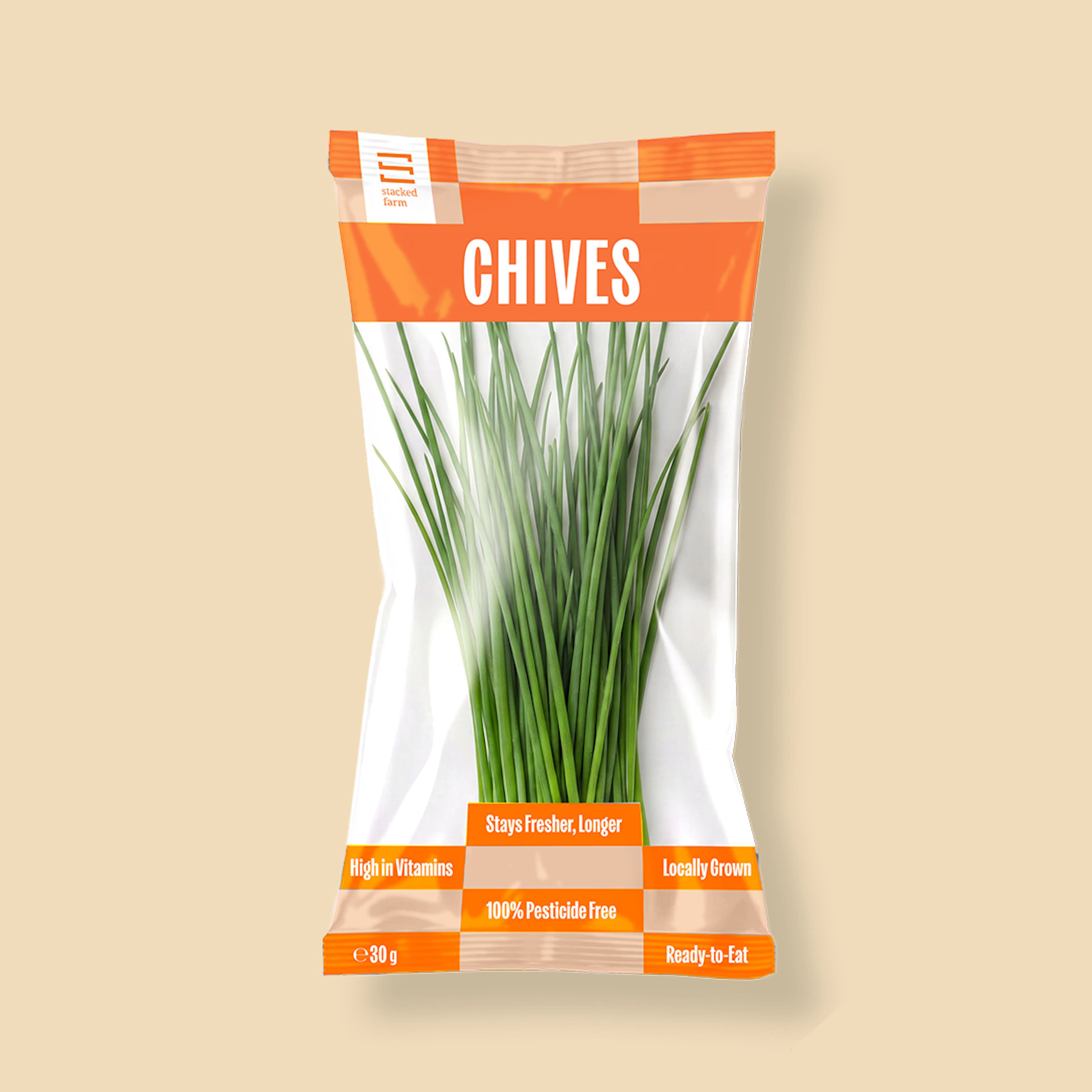 Chives in packaging