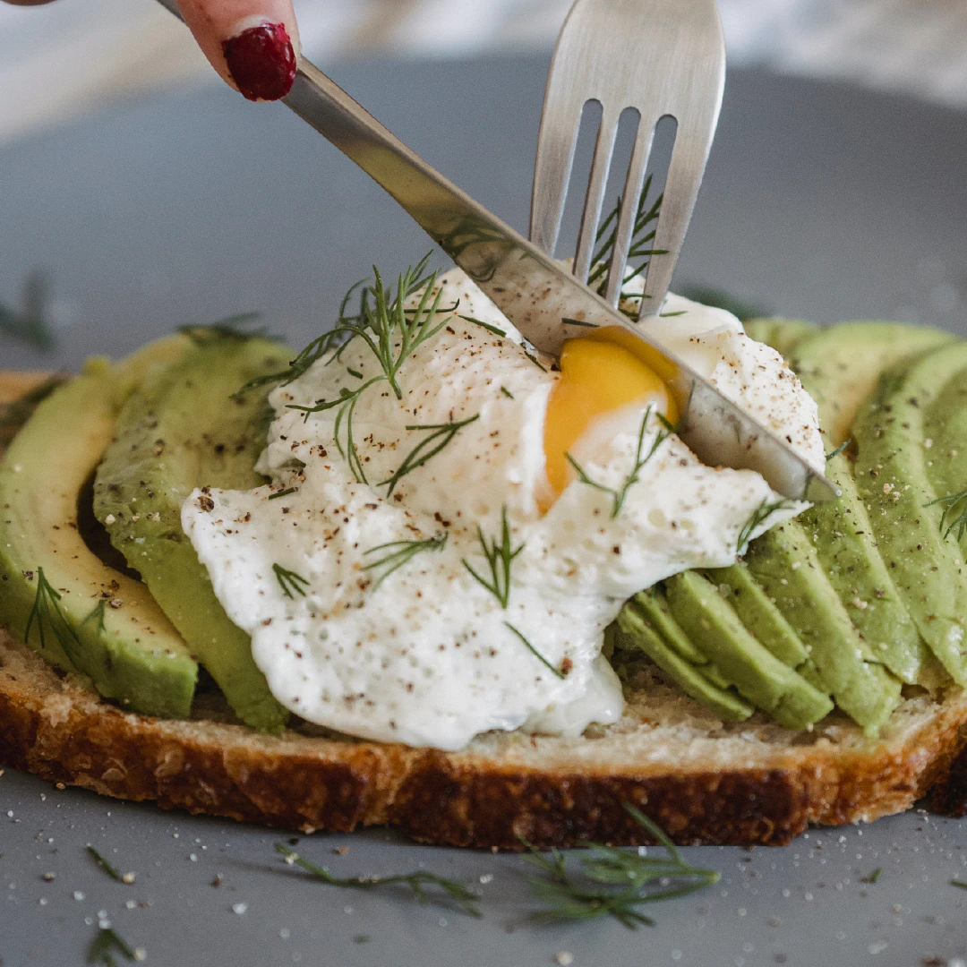 Dill on eggs