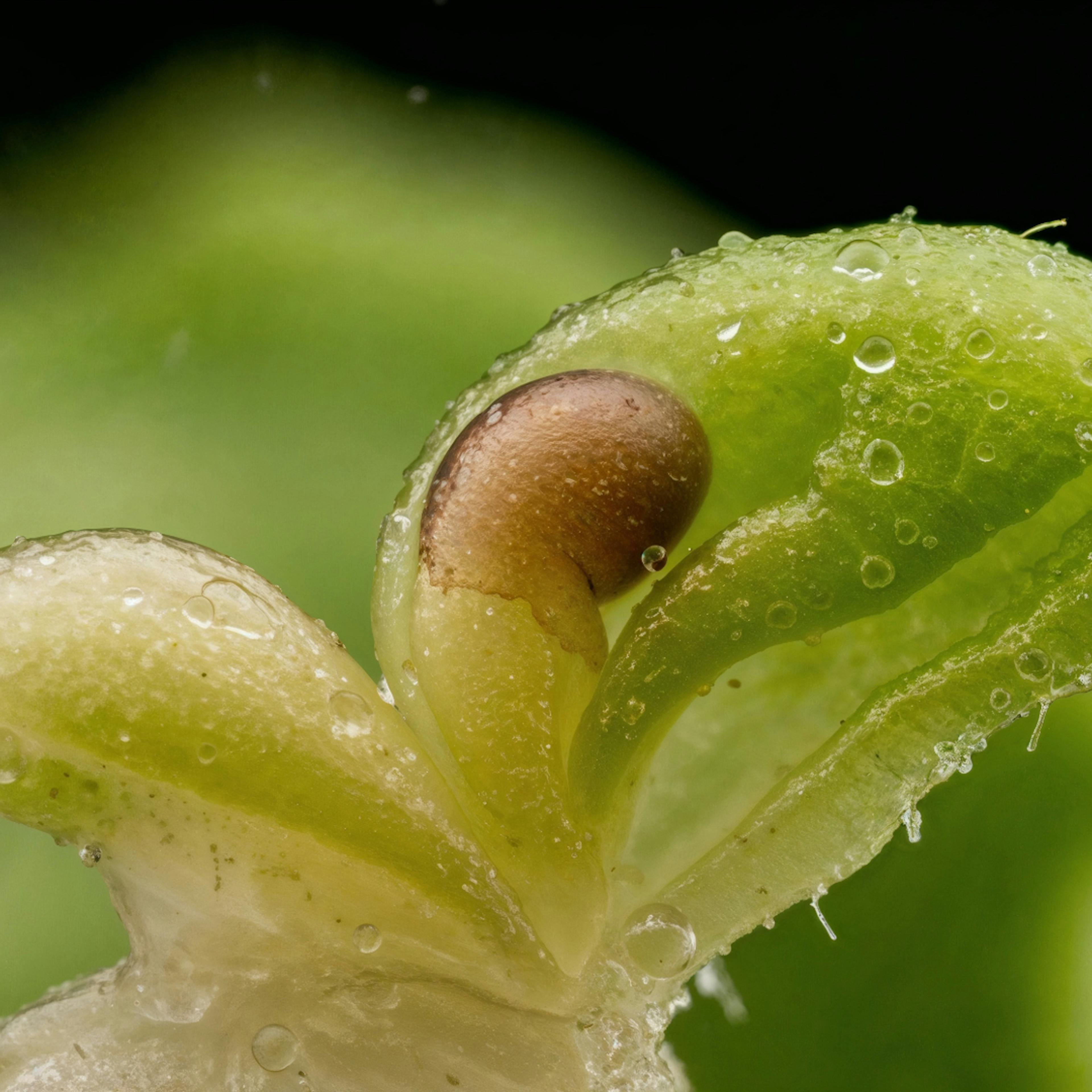 Photo of seed germinating