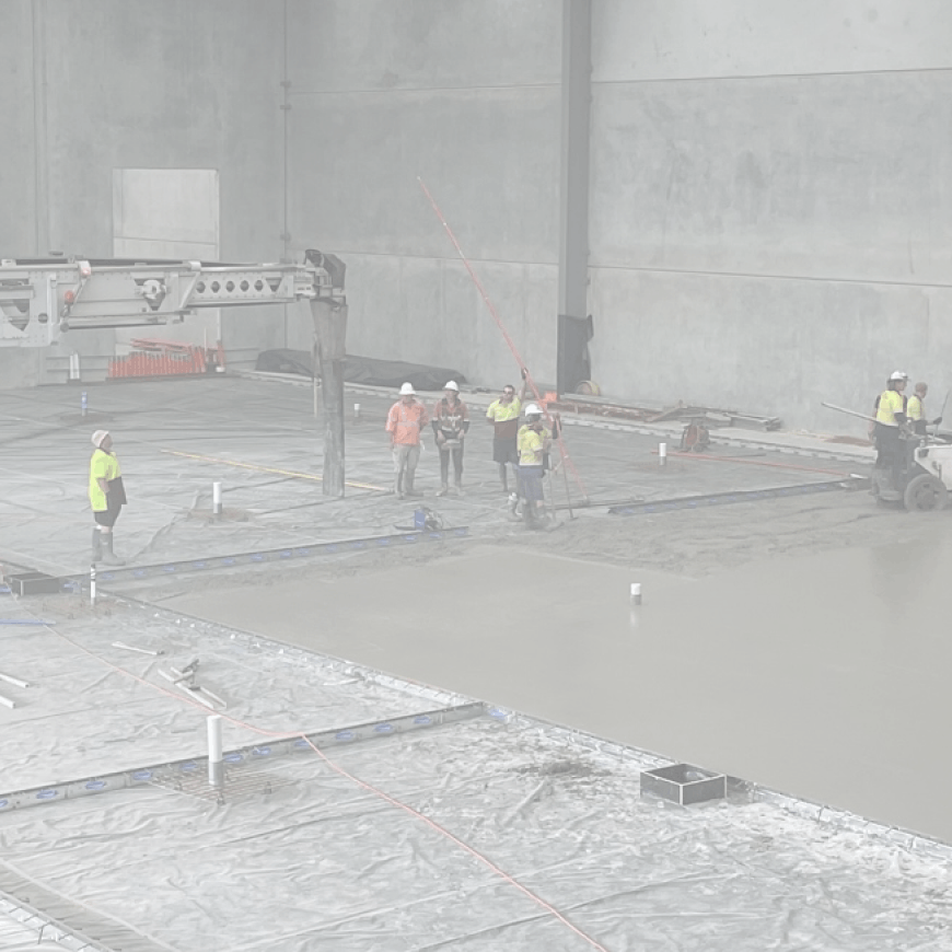 Stacked Farm Arundel facility slab pour