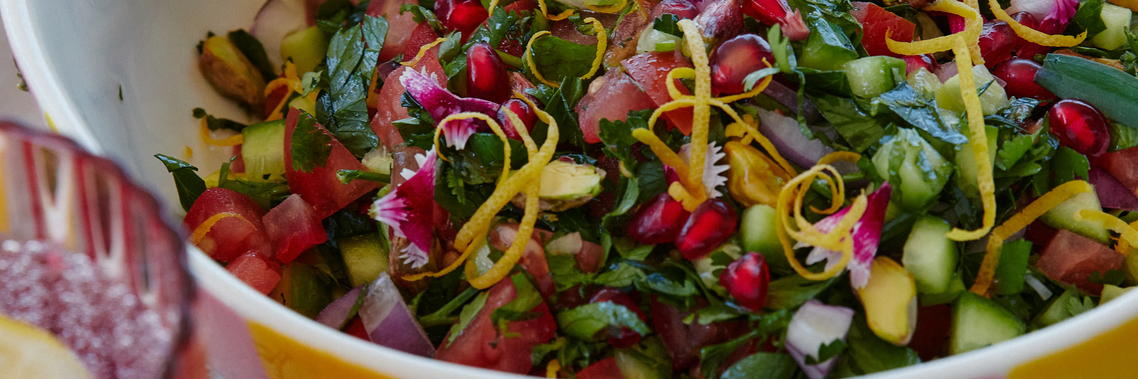 Fresh Persian Shirazi Salad final salad