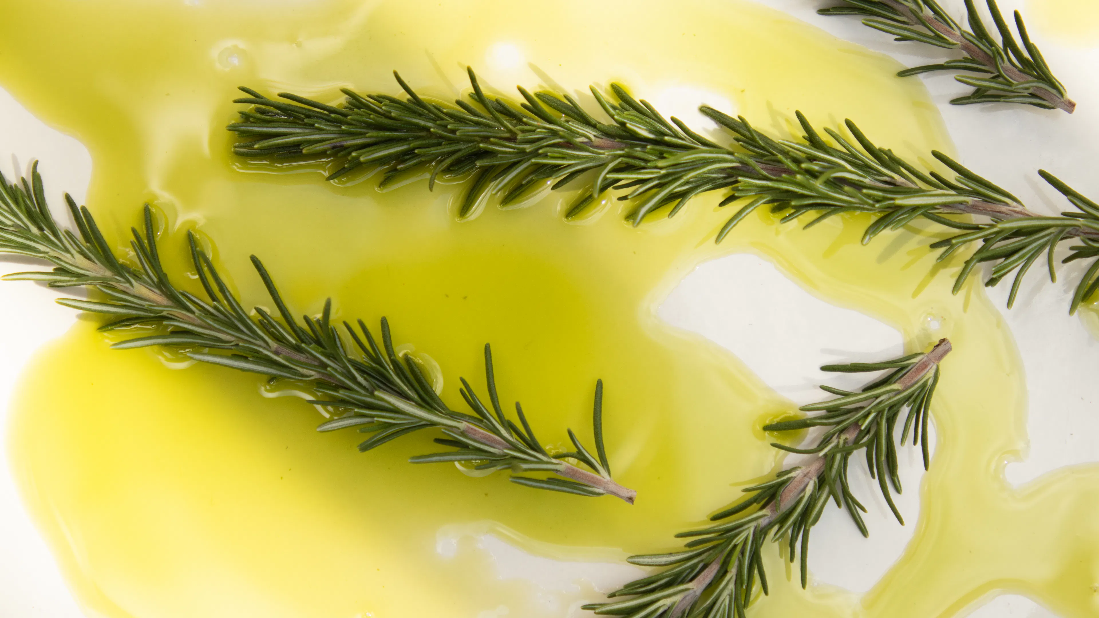 Woody herbs in oil