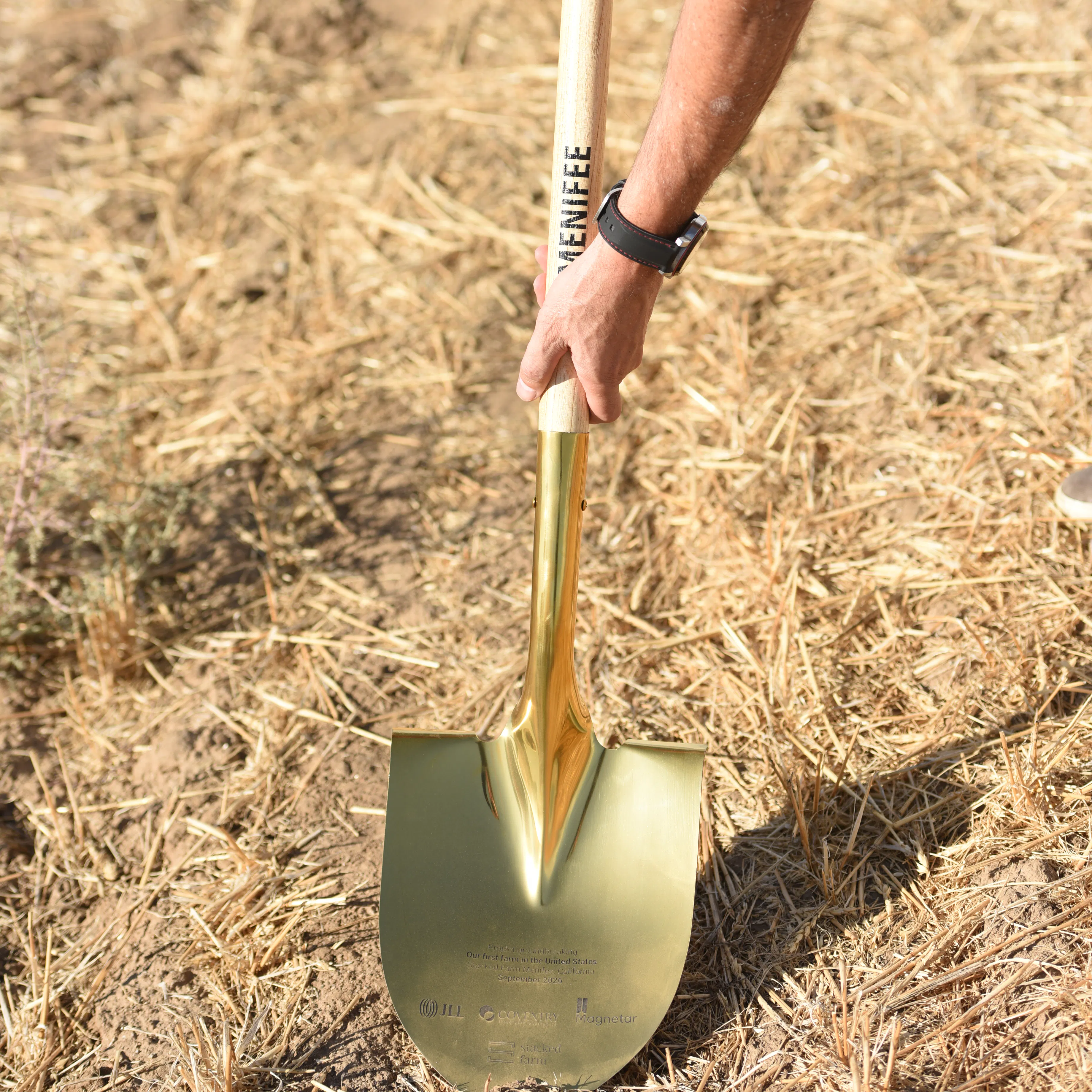 Groundbreaking shovel at Menifee California