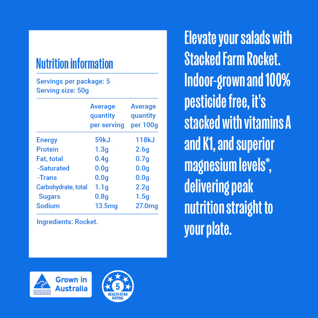 Arugula / rocket nutritional benefits