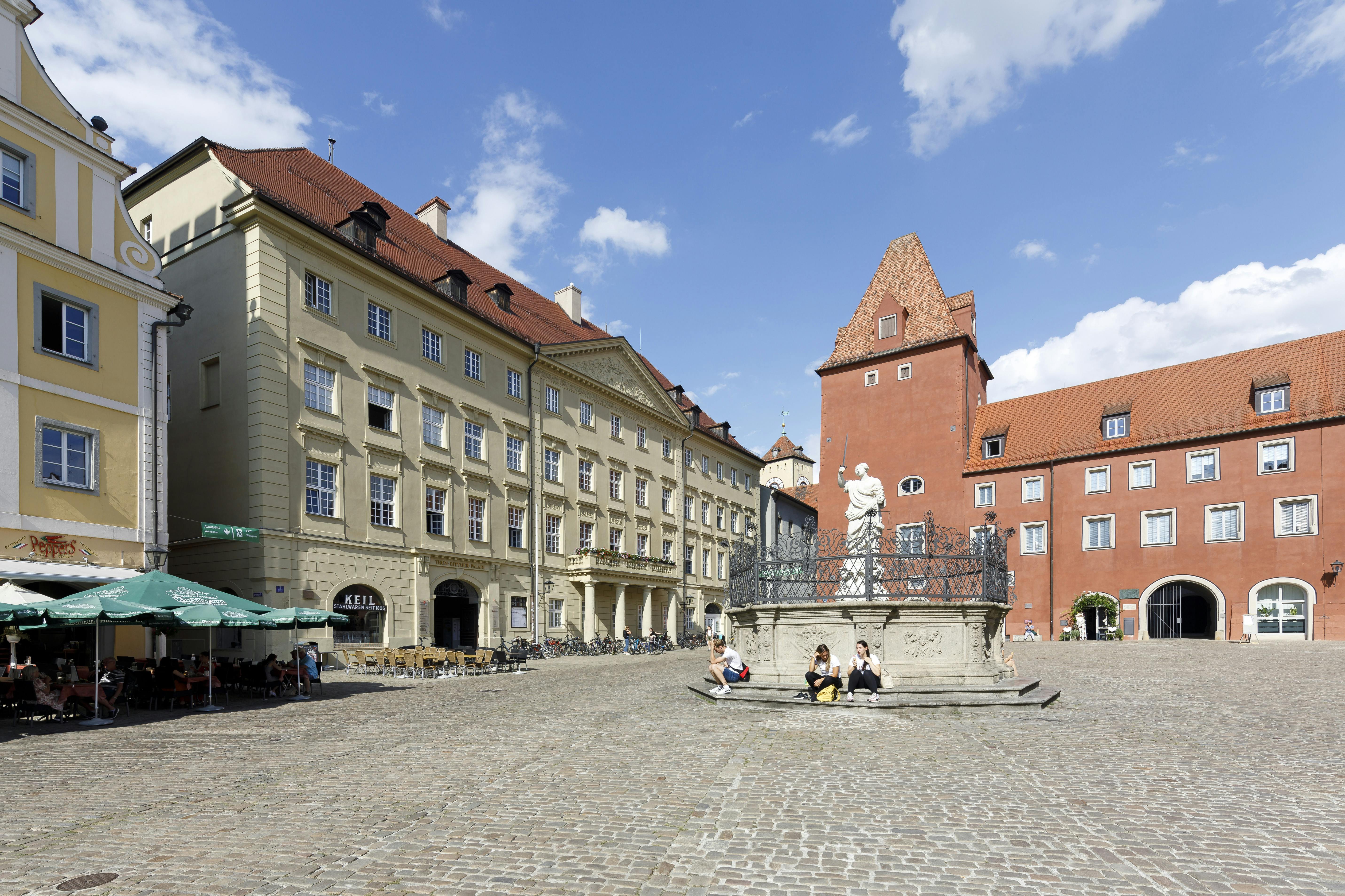 Der Haidplatz in Regensburg