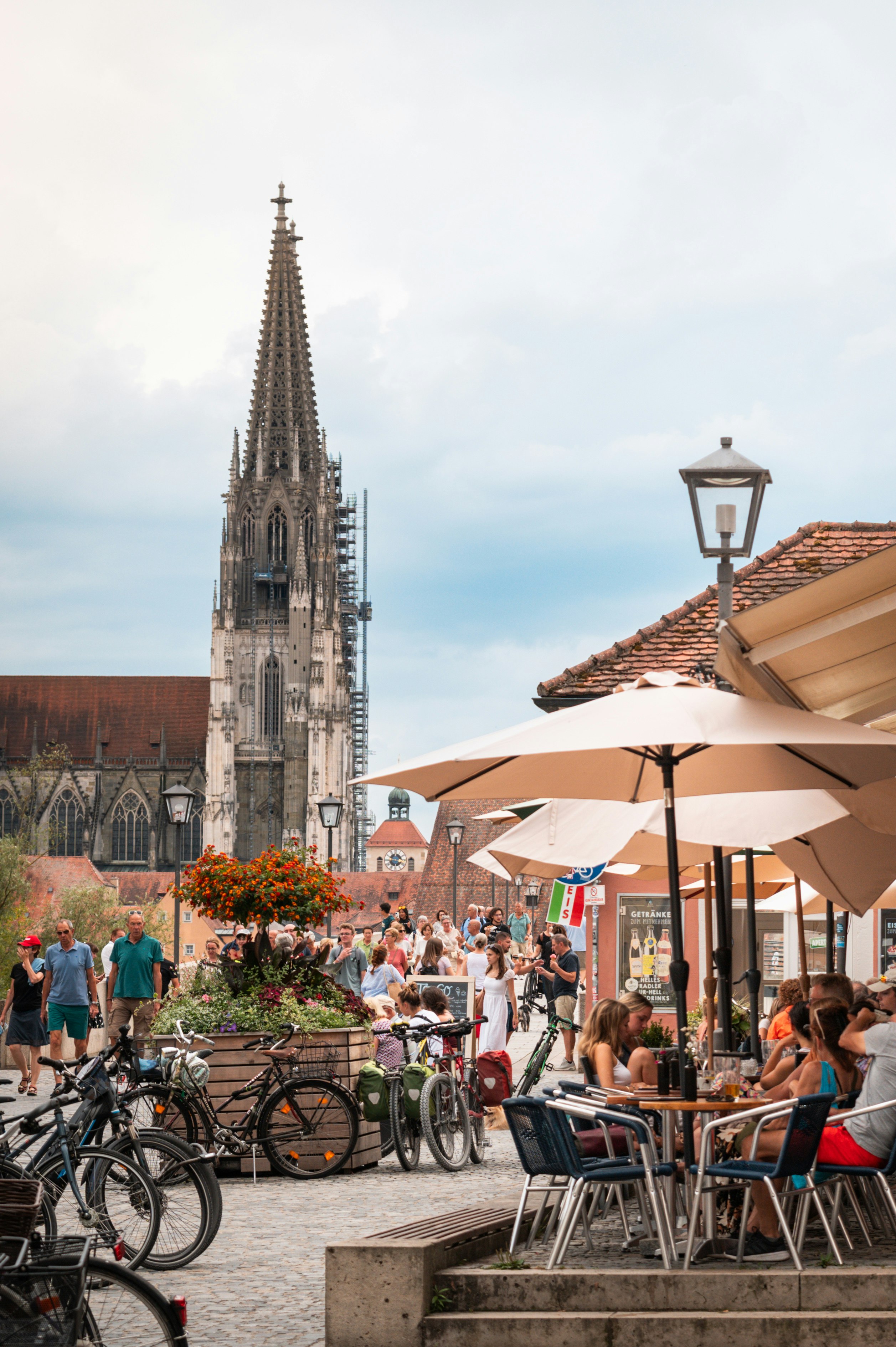 Stadtamhof mit Blick auf den Dom