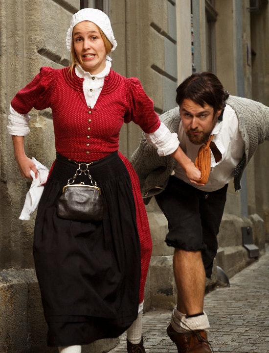 Zwei Schauspieler aus der Führung