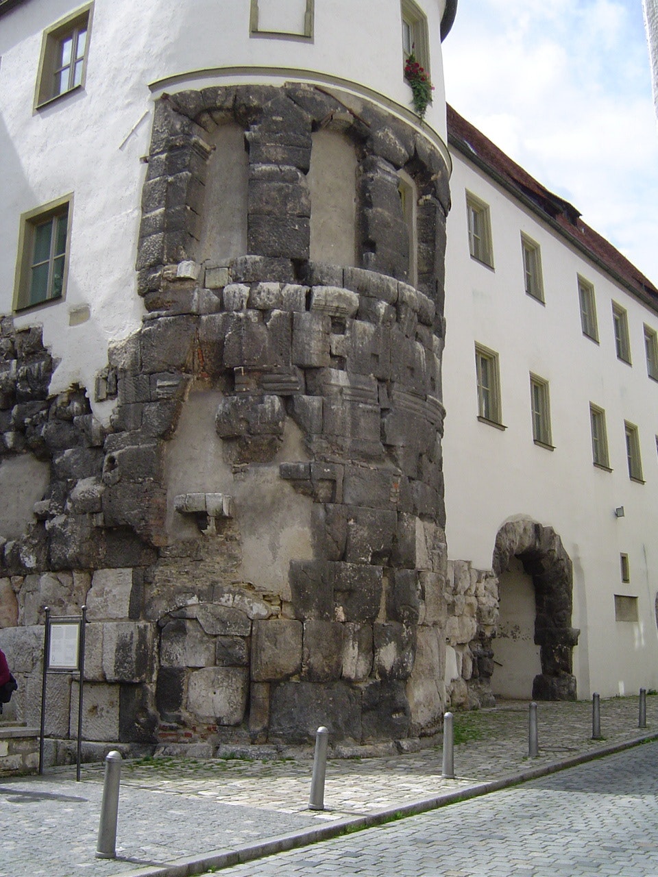 Blick auf einen Teil der Porta Praetoria