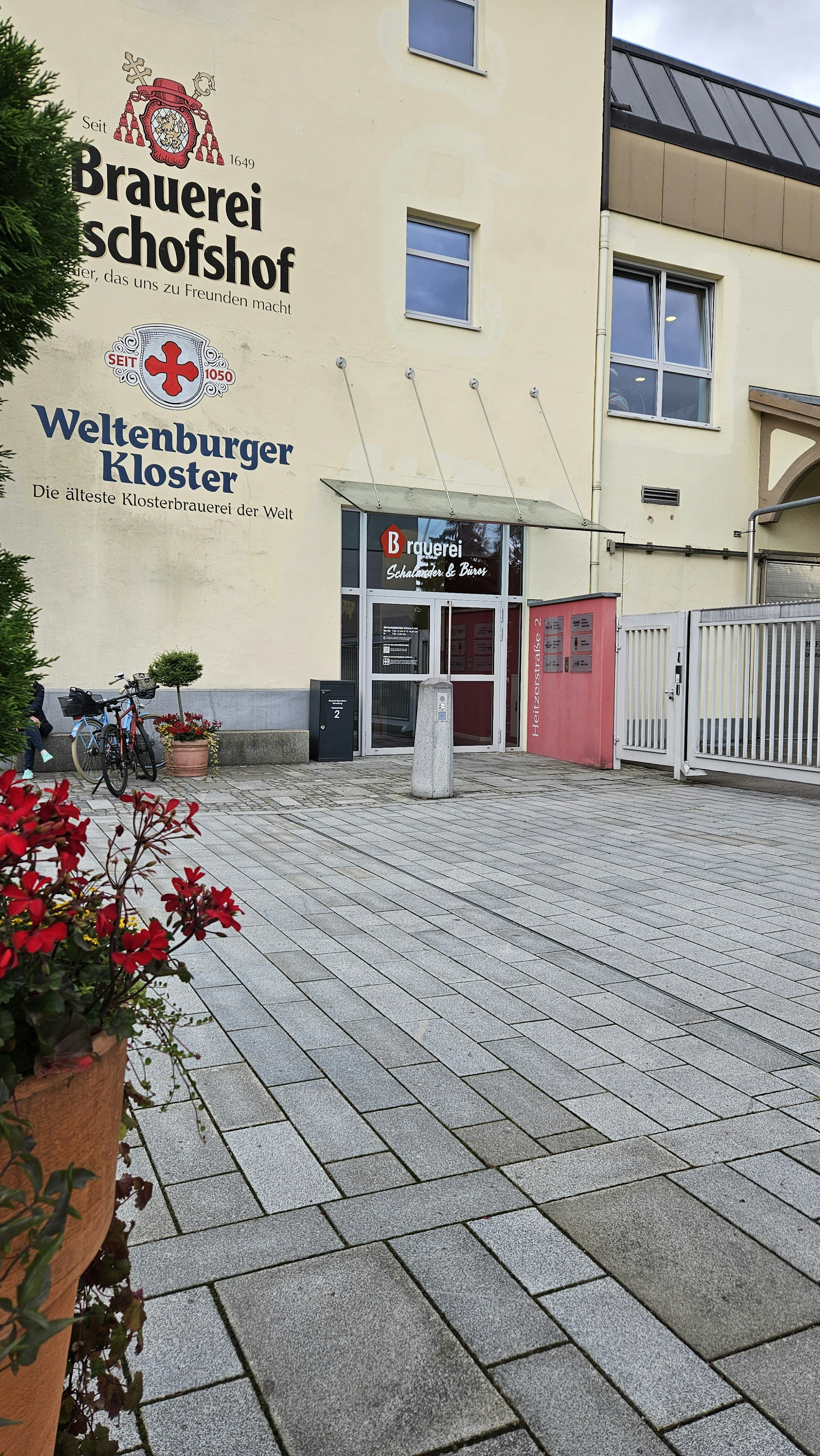 Außenansicht der Brauerei Bischofshof in Regensburg