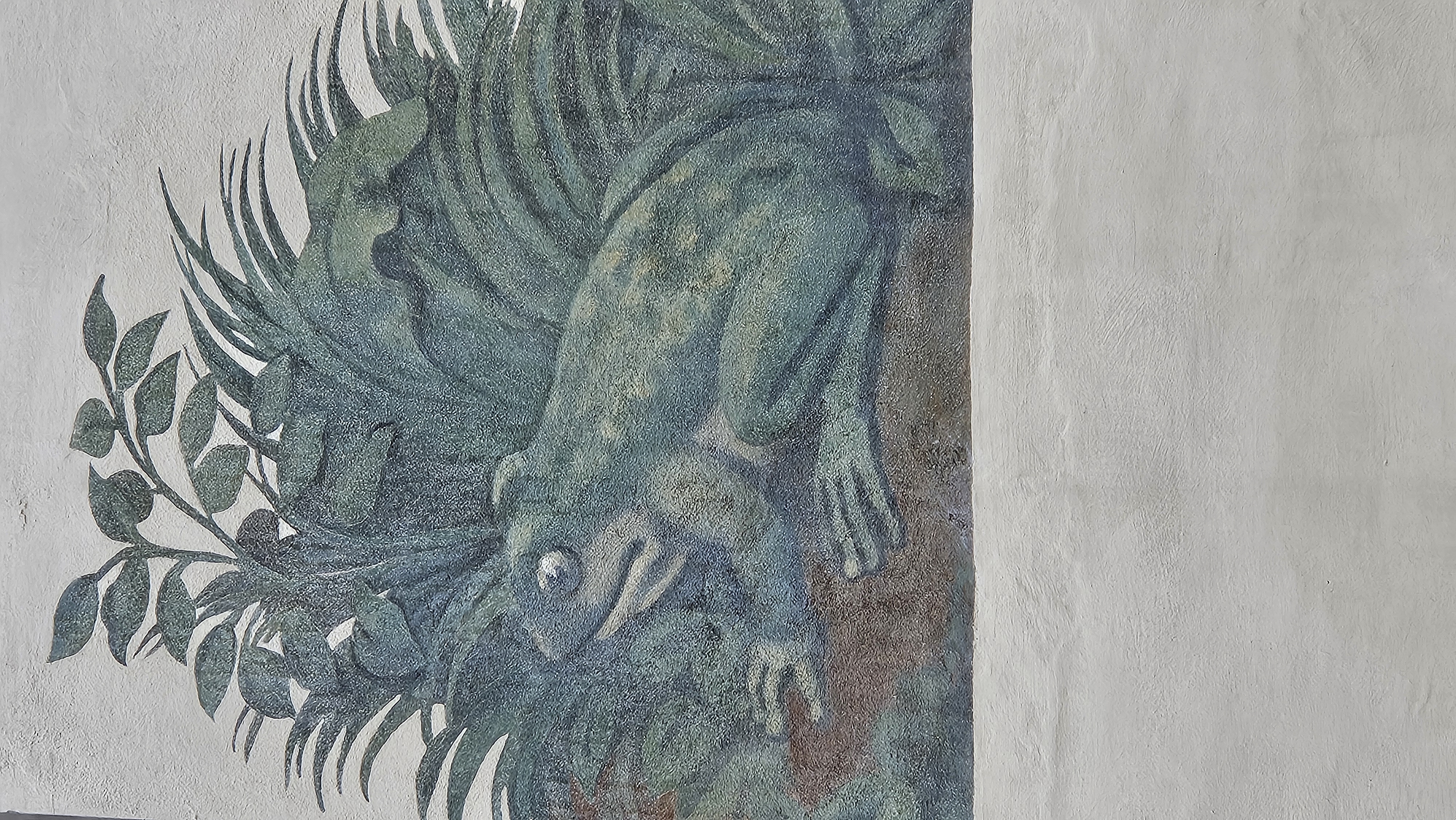 Frosch im Gemälde am Goliathhaus