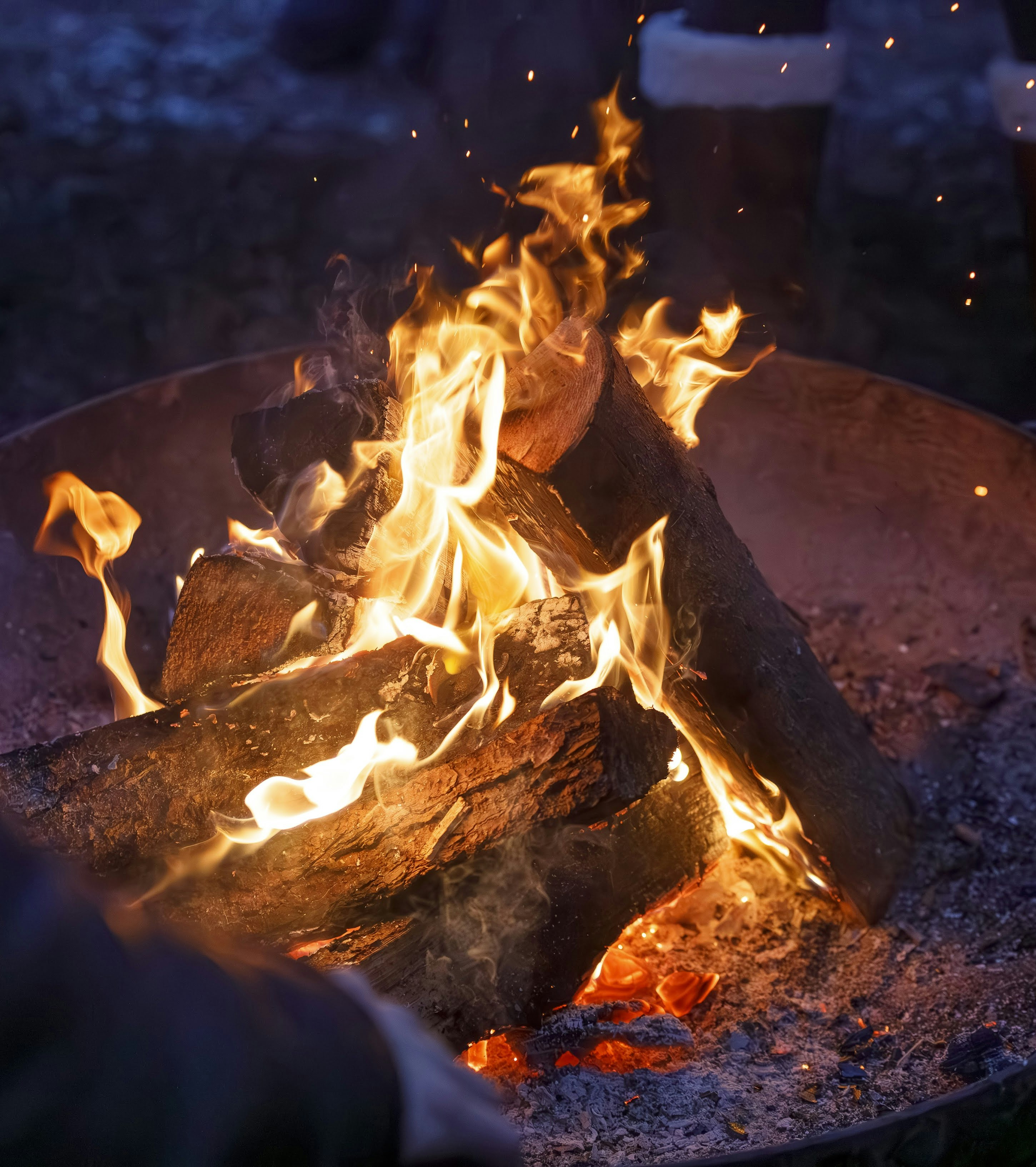 Feuerstelle am Adventsmarkt