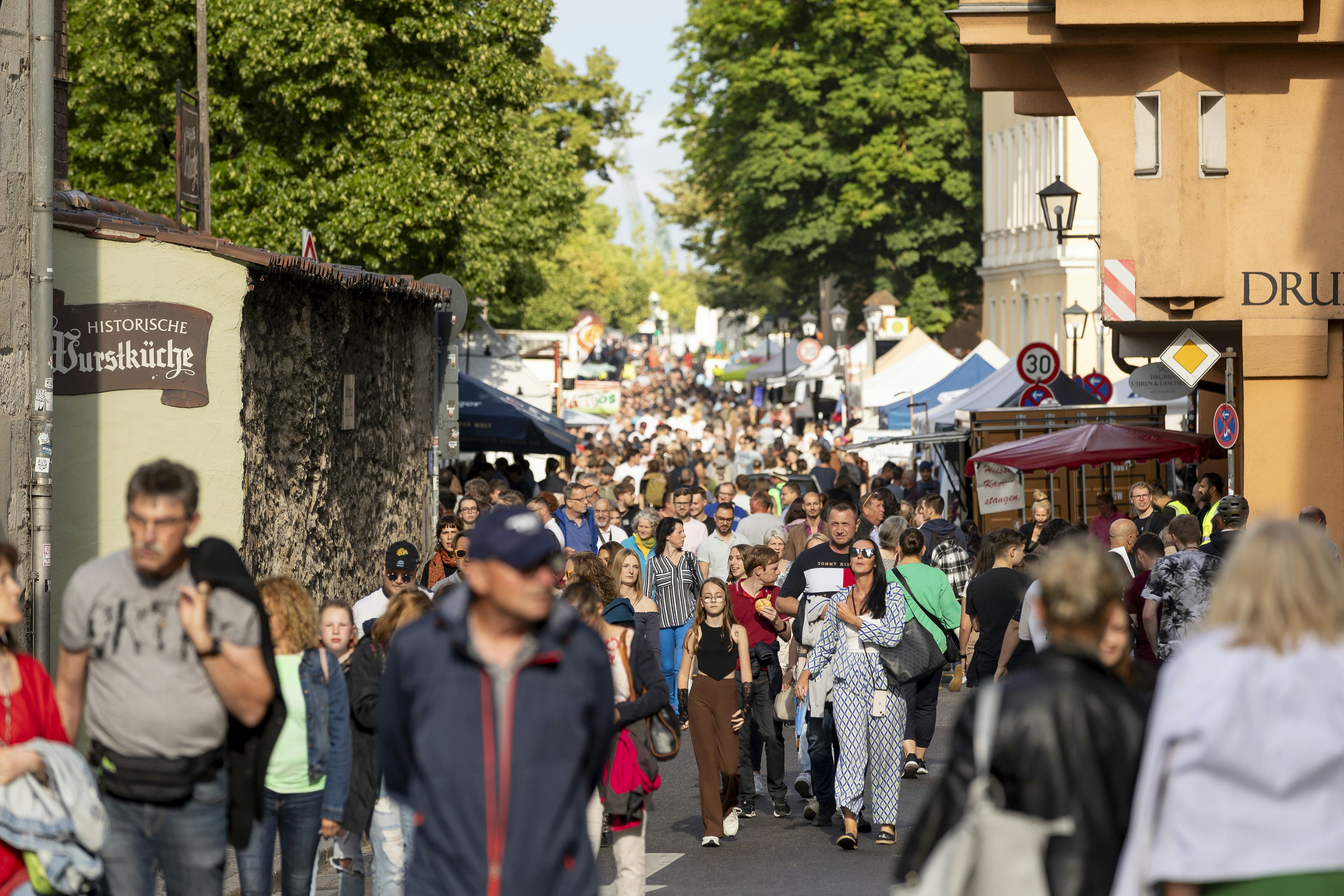 Die Thundorferstraße beim Bürgerfest 2023