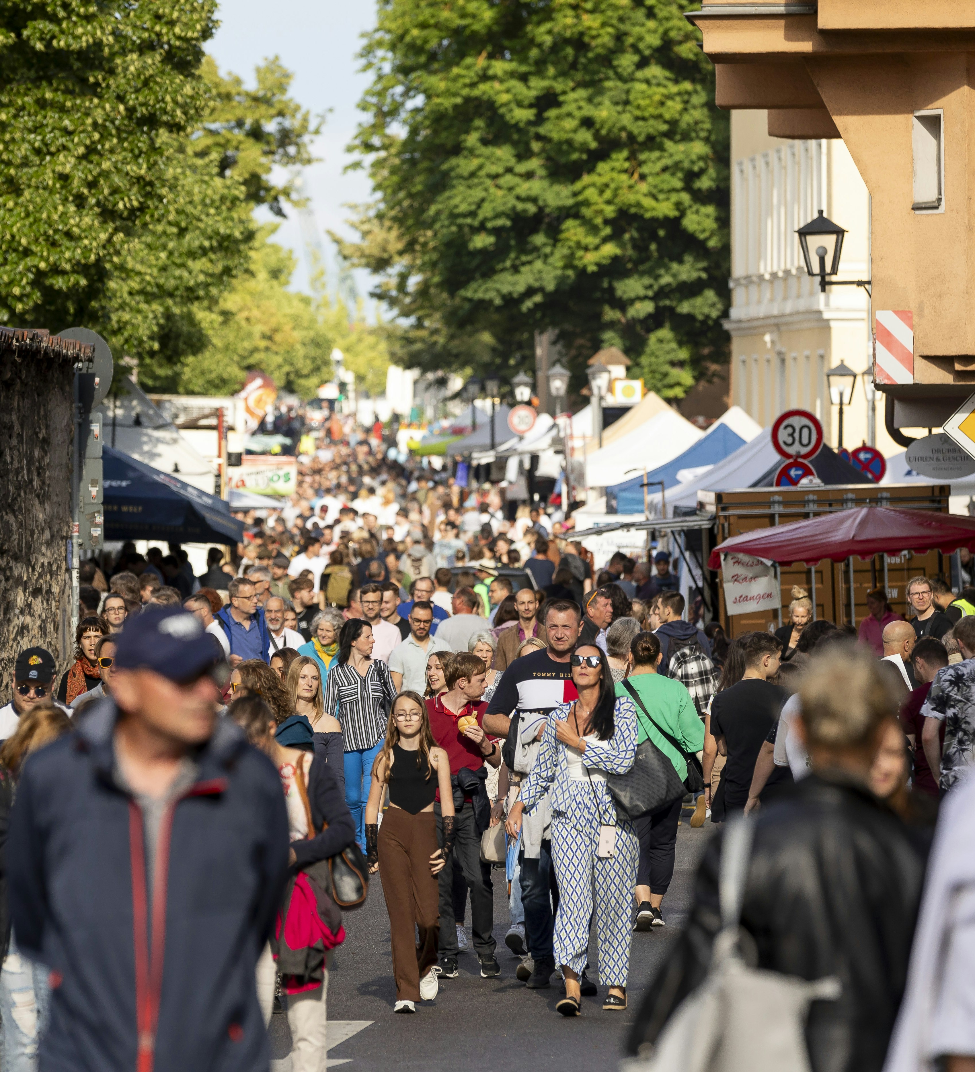 Die Thundorferstraße beim Bürgerfest 2023