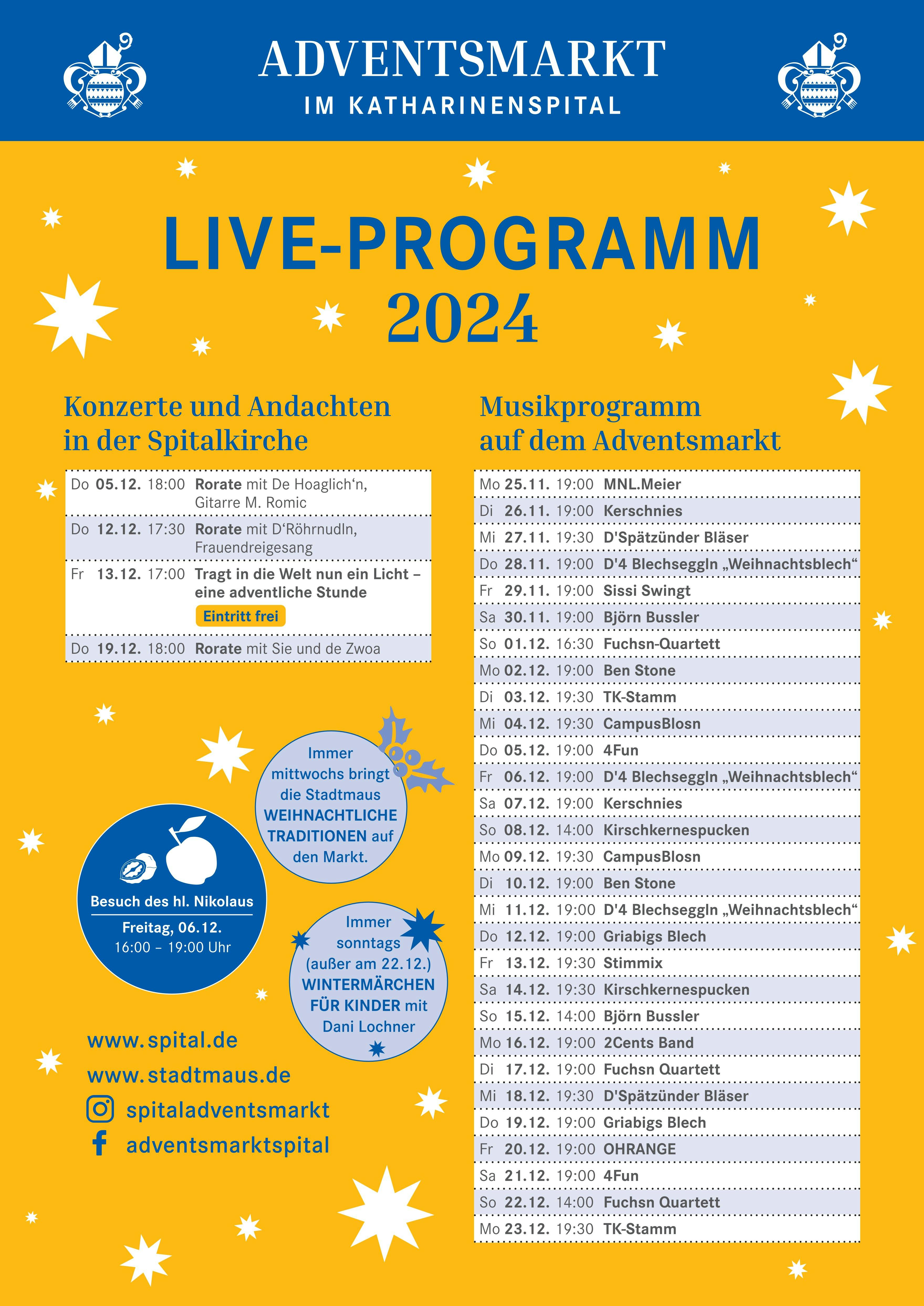 Live-Programm des Marktes 2024