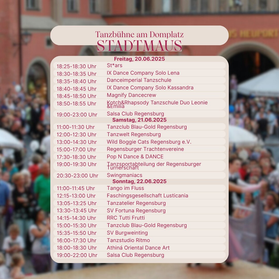 Textlich/grafische Darstellung des Kinderprogramms auf dem Domplatz