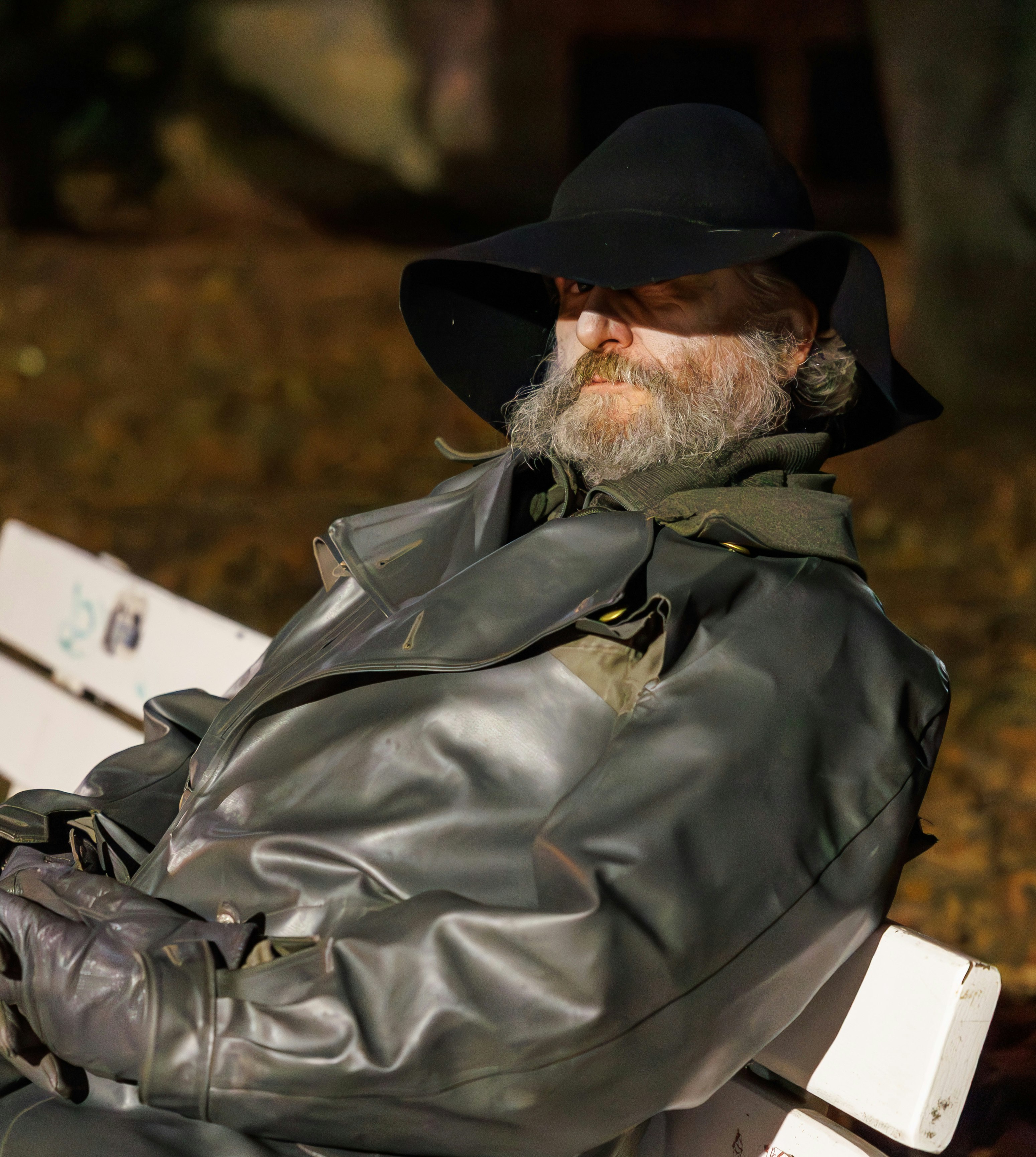 Szene aus der Führung mit einem Schauspieler im Kostüm