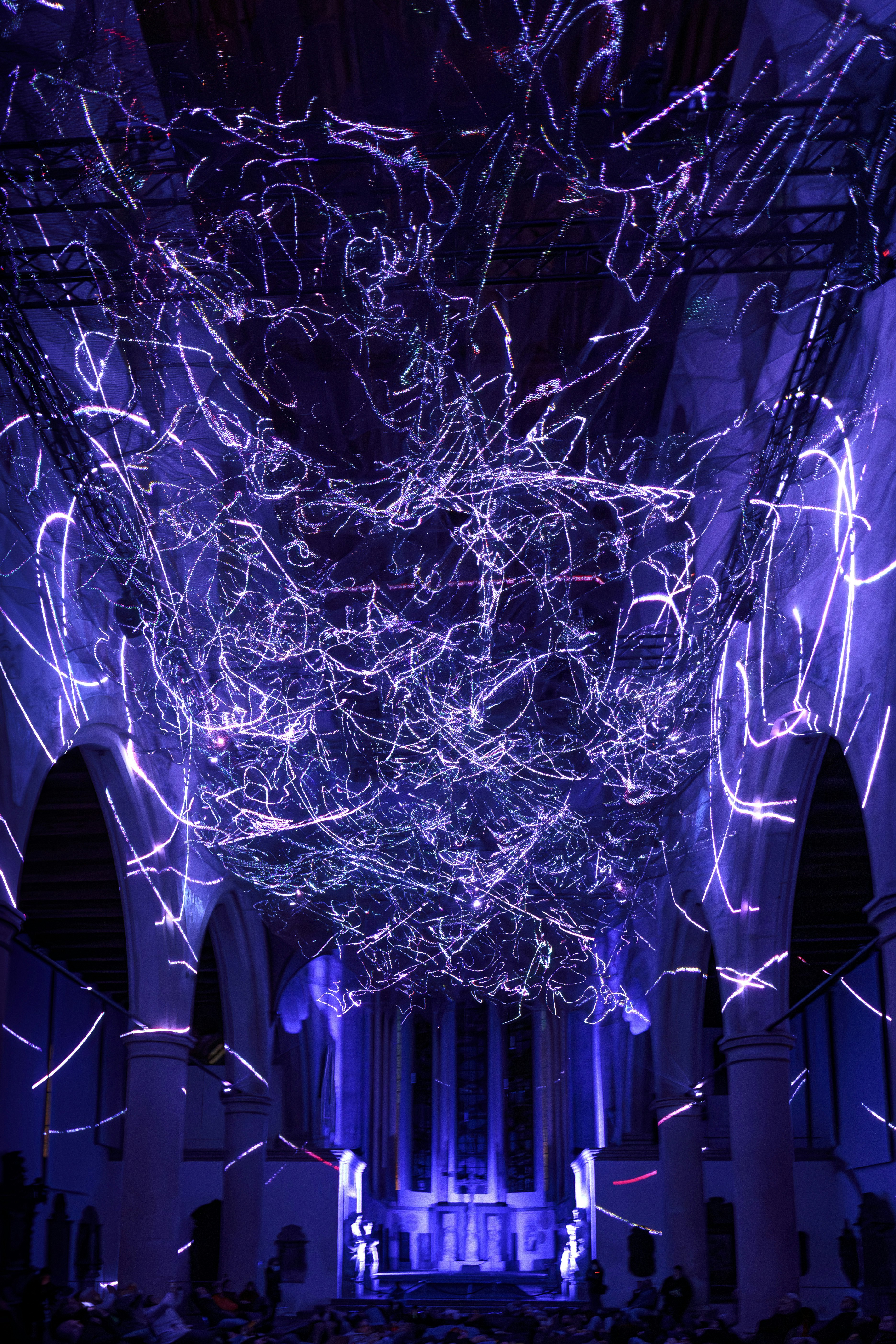 Lichtshow am Veranstaltungsort