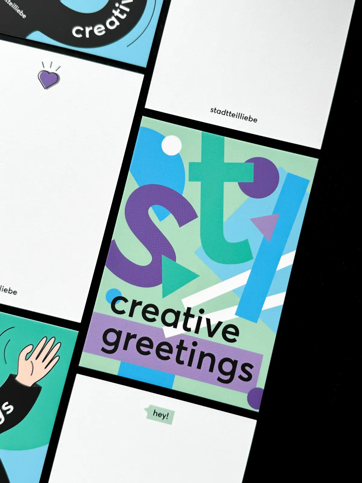 Postkarte “creative greetings”