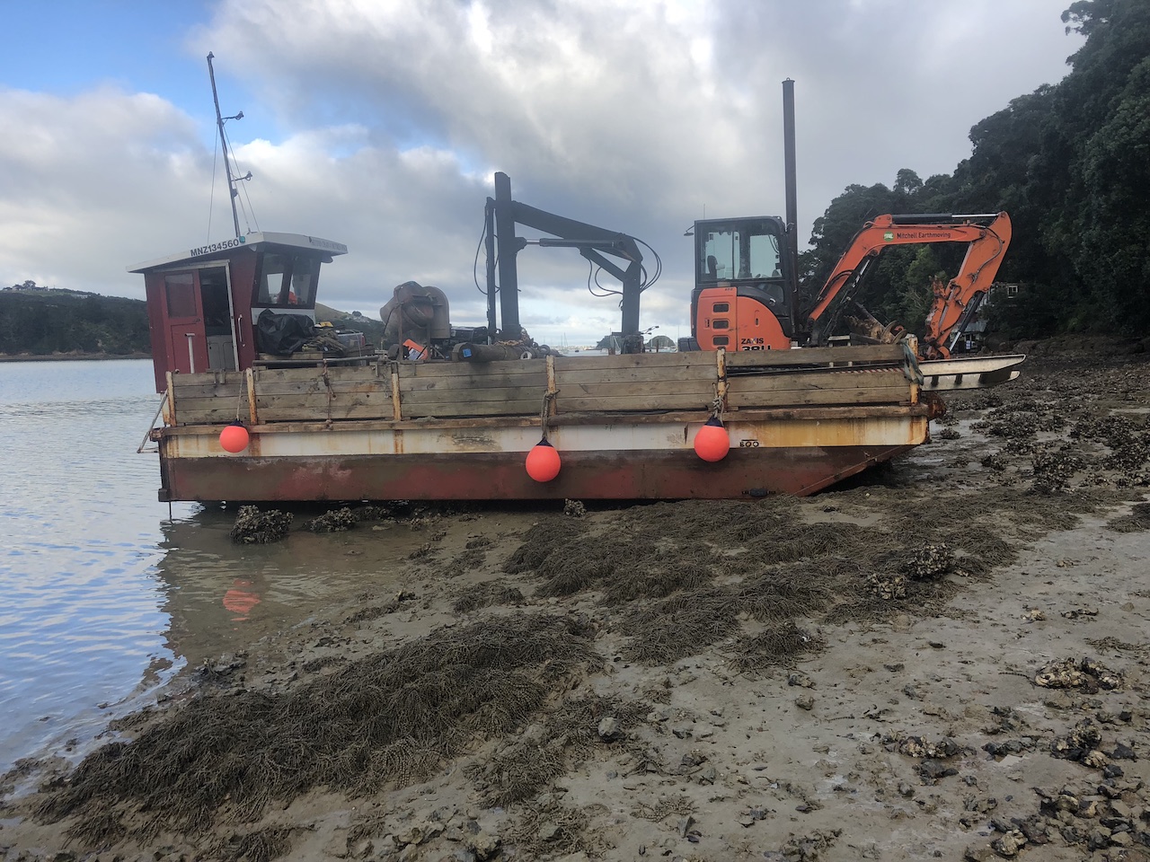 Sea wall construction