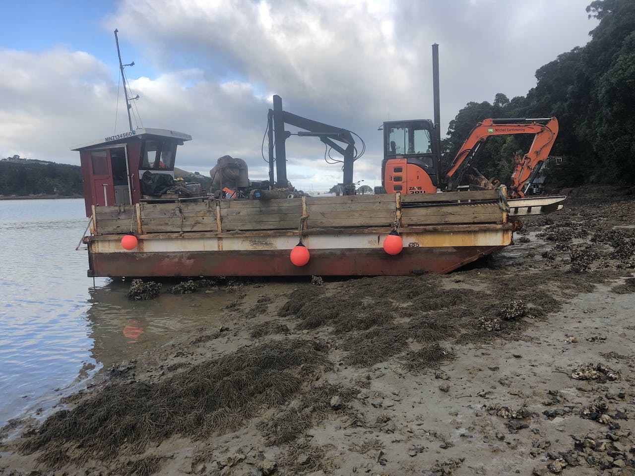 Sea wall construction