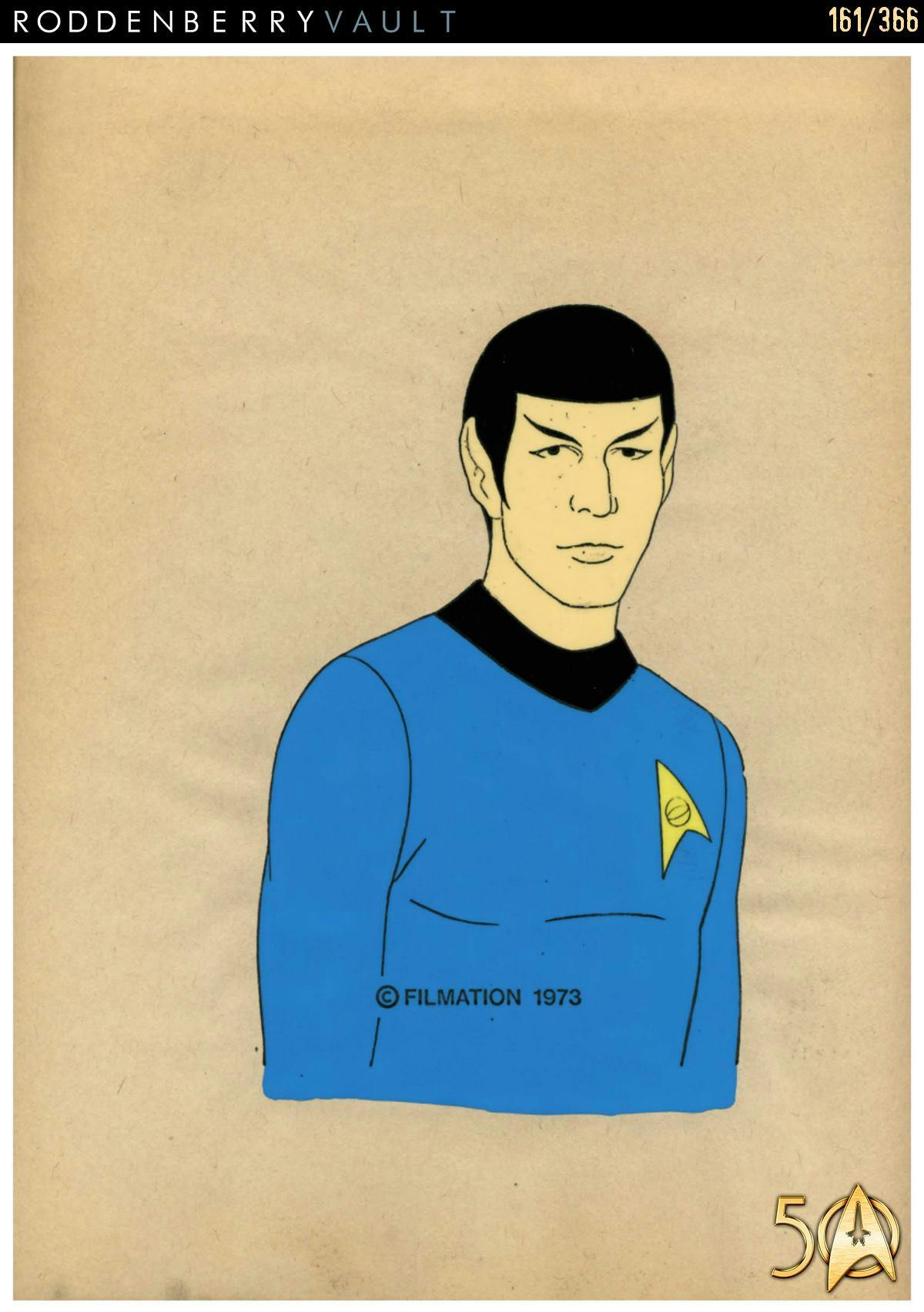 From the Roddenberry 366 Vault - The Animated Series - Filmation promotional art of Spock