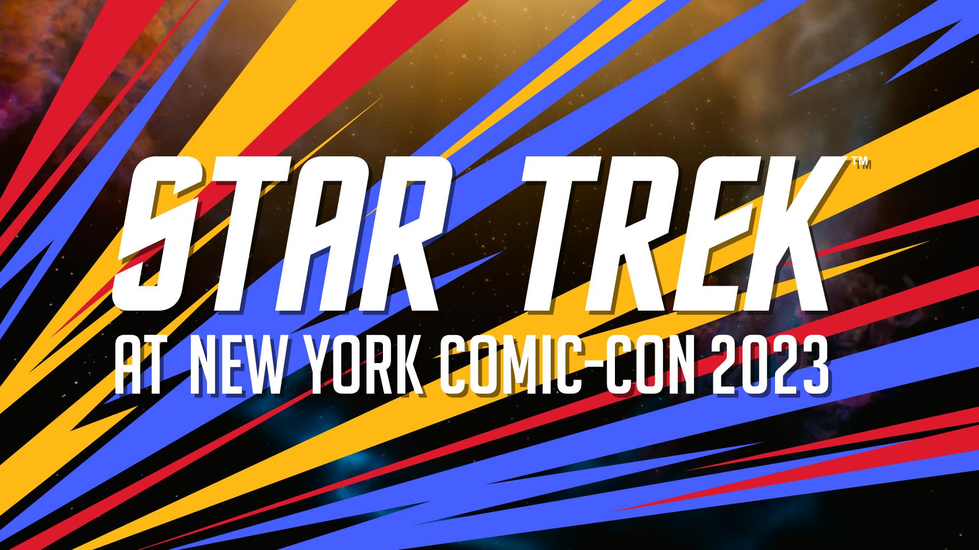 Banner with the text 'Star Trek at New York Comic Con 2023'
