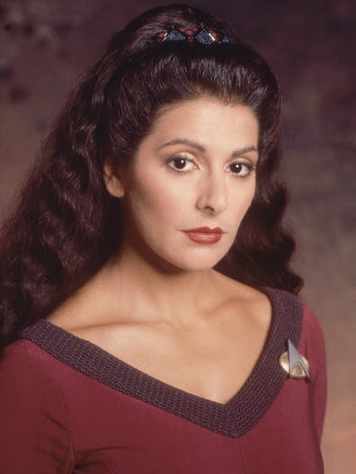Deanna Troi, as seen in Star Trek: The Next Generation