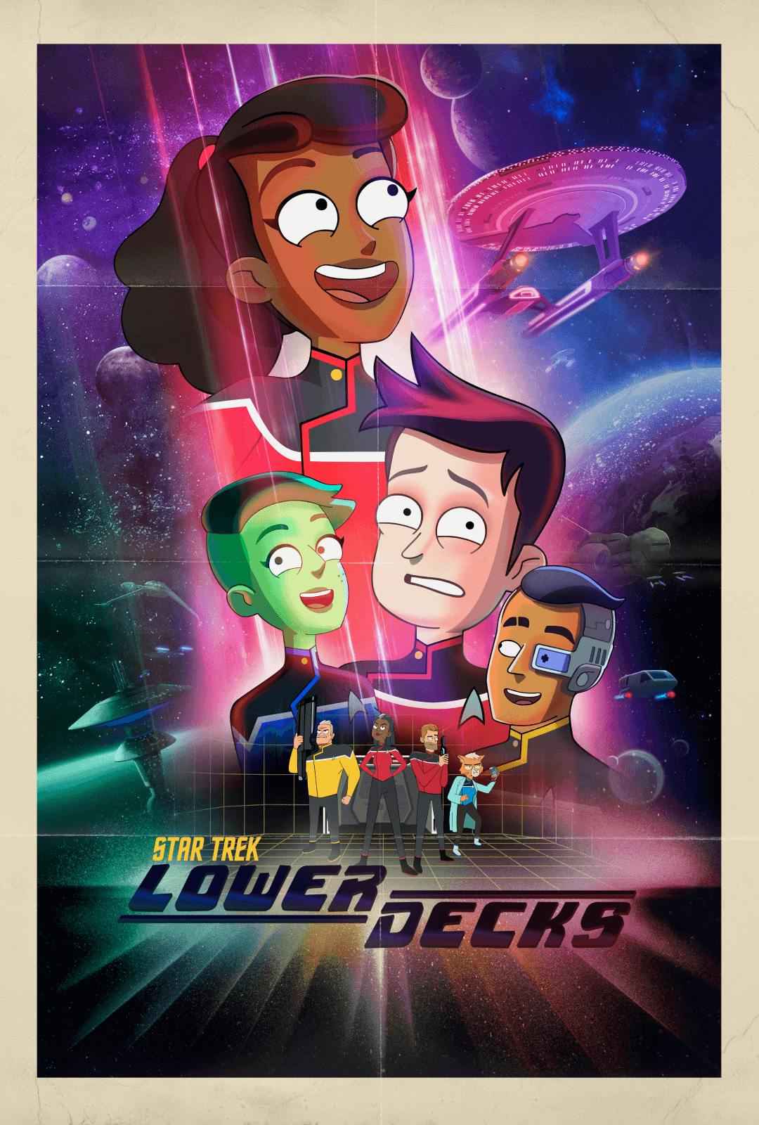 Key Art for Season 1 of Star Trek: Lower Decks