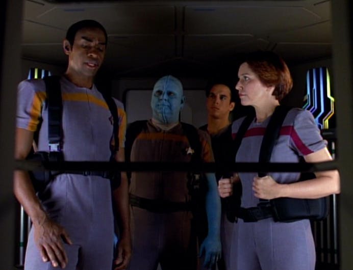 Tuvok teaches a handful of new Maquis crew members who were struggling to adjust to life on a Starfleet vessel in Star Trek: Voyager's 'Learning Curve'