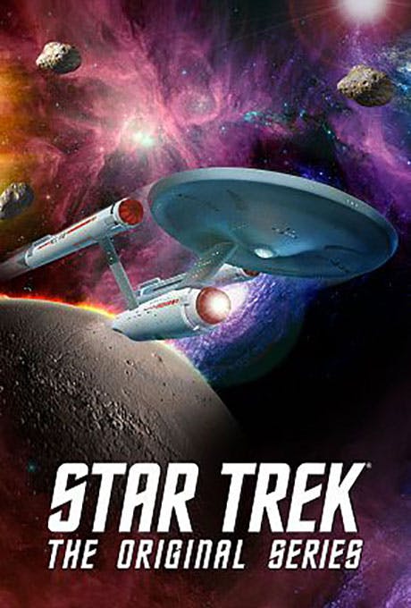 Key art for Star Trek: The Original Series featuring the U.S.S. Enterprise