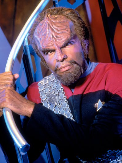 Worf, as seen in Star Trek: Deep Space Nine
