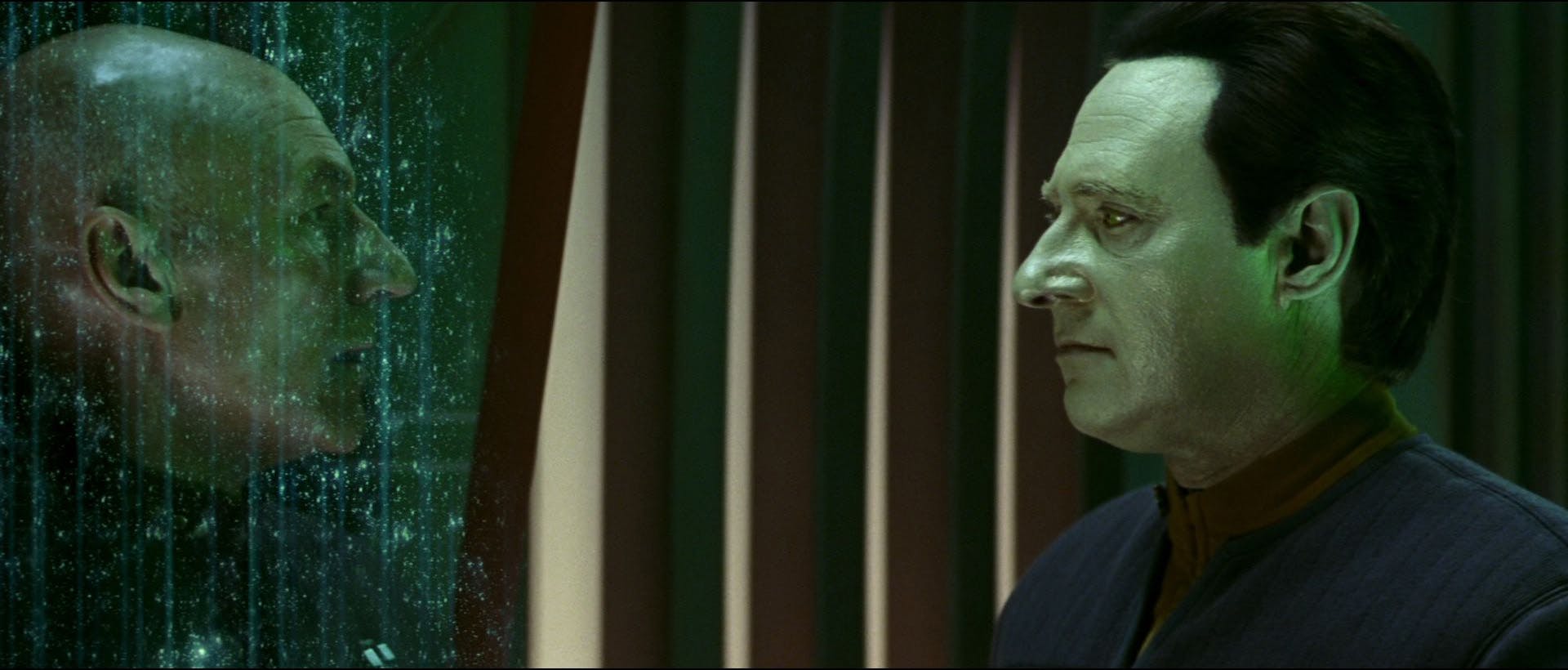 Data sacrifices himself and engages the emergency beacon on Picard in Star Trek Nemesis