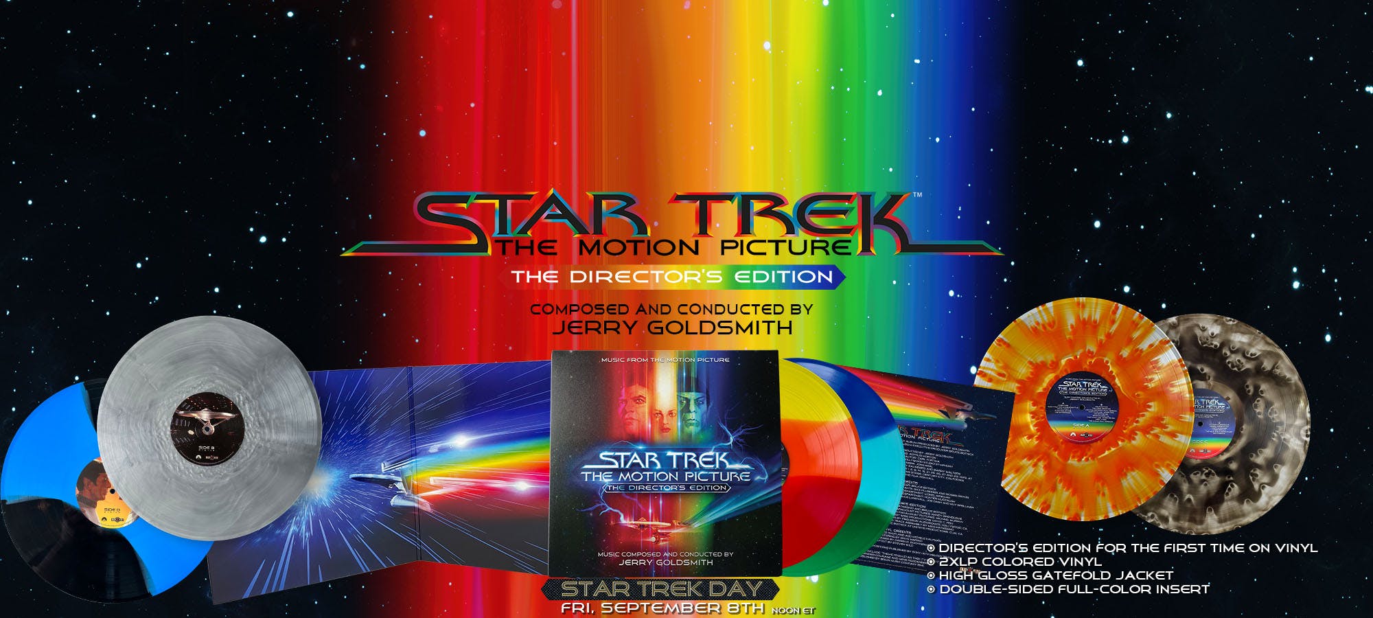 Promotional image of Star Trek: The Motion Picture - The Director's Edition vinyl record from Enjoy the Ride Records