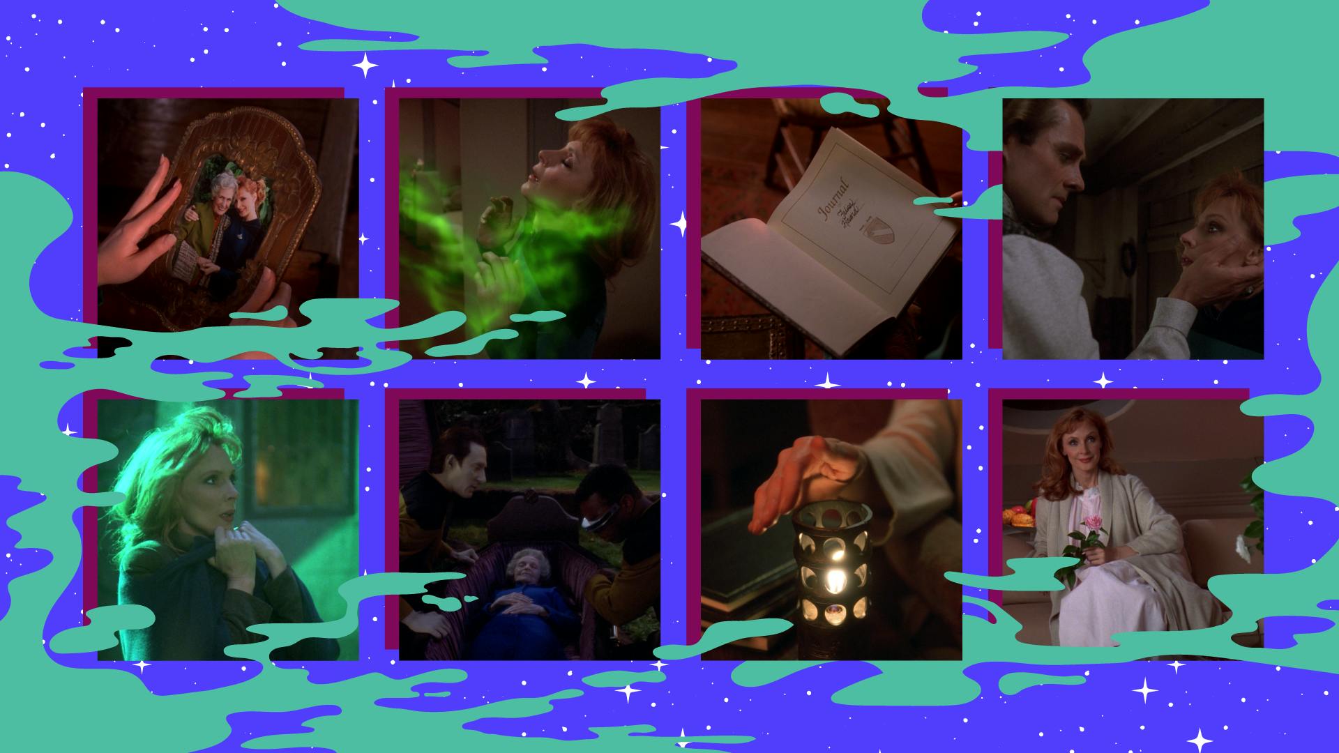 Stylized collage of episodic stills from 'Sub Rosa'