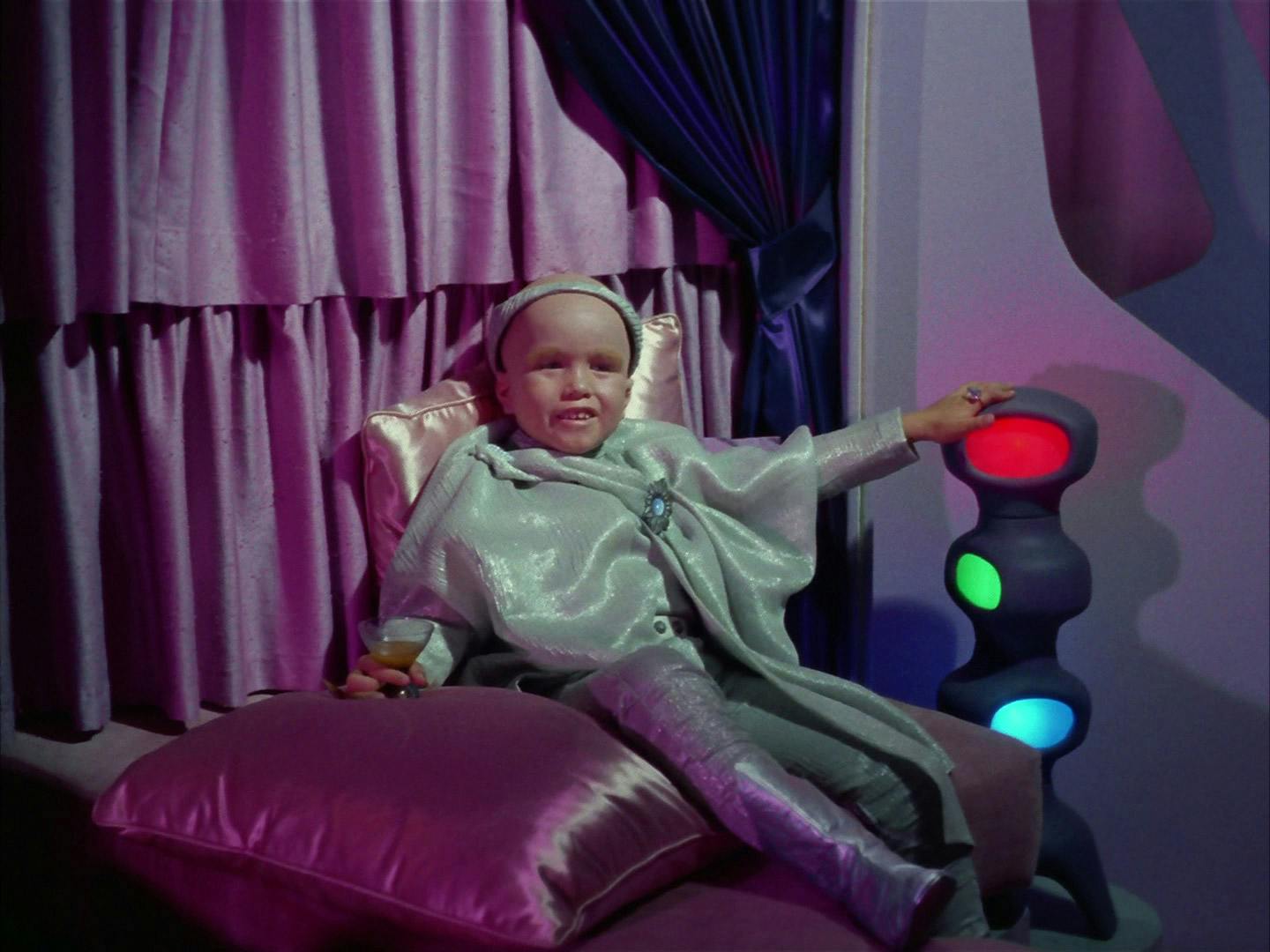 The Enterprise the real Balok is a child-like entity causing mischief with a dummy puppet in 'The Corbomite Maneuver'