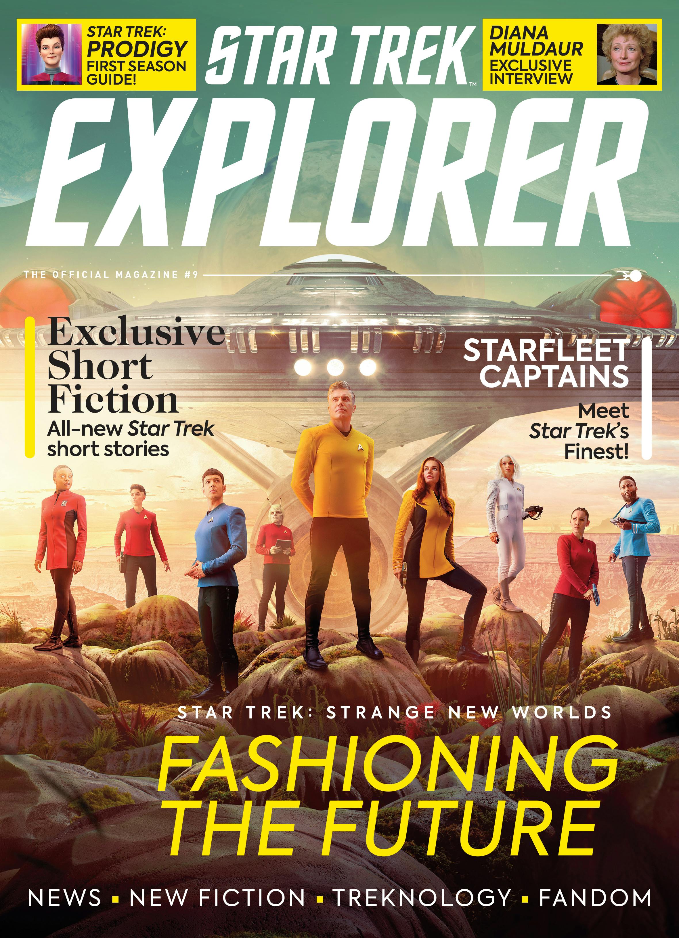 Star Trek Explorer #9 main cover featuring Star Trek: Strange New Worlds' Season 1 key art