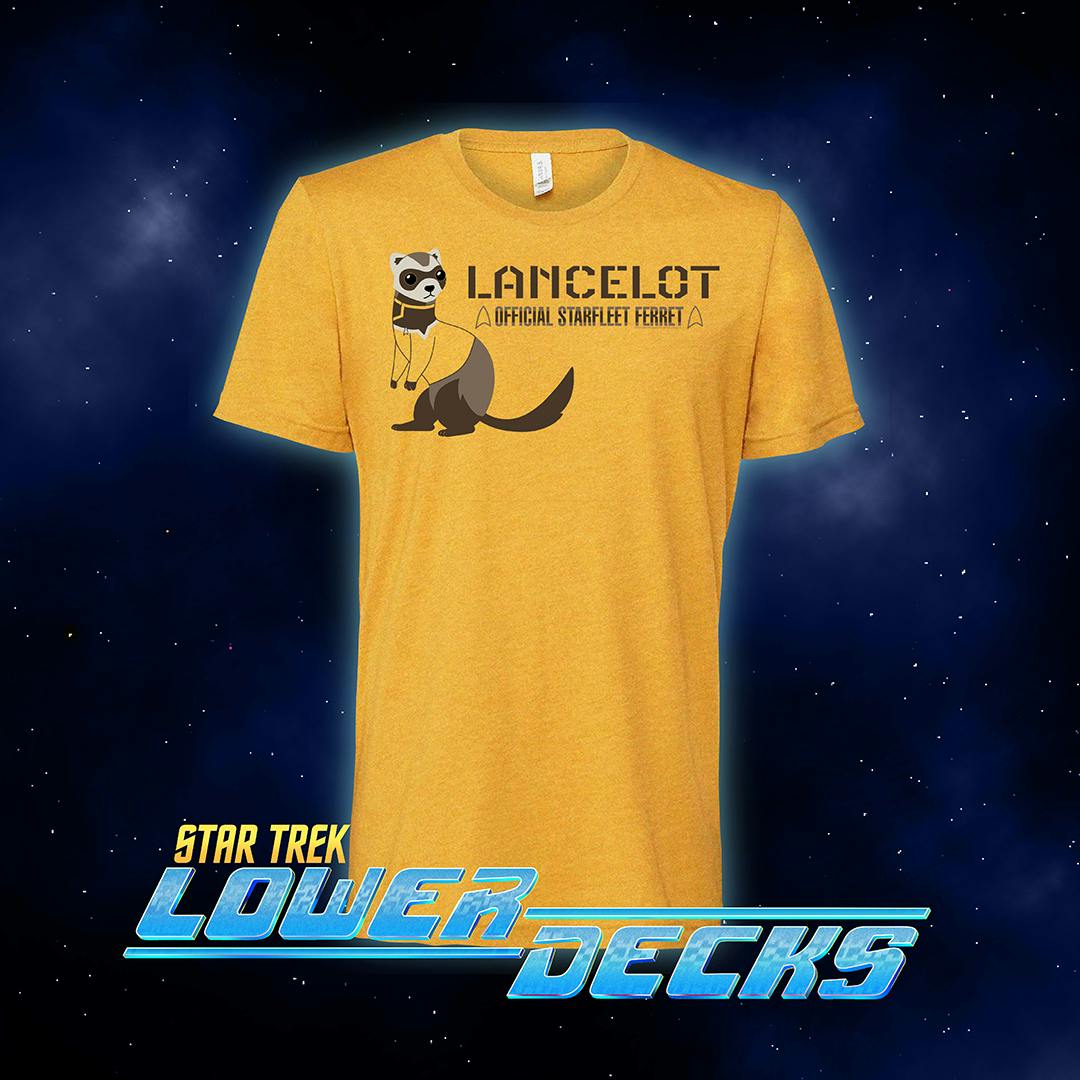 Titmouse's Star Trek: Lower Decks Season 4 Shirt Collective - Week 3 - In the Cradle of Vexilon - featuring Lancelot, the official Starfleet Ferret