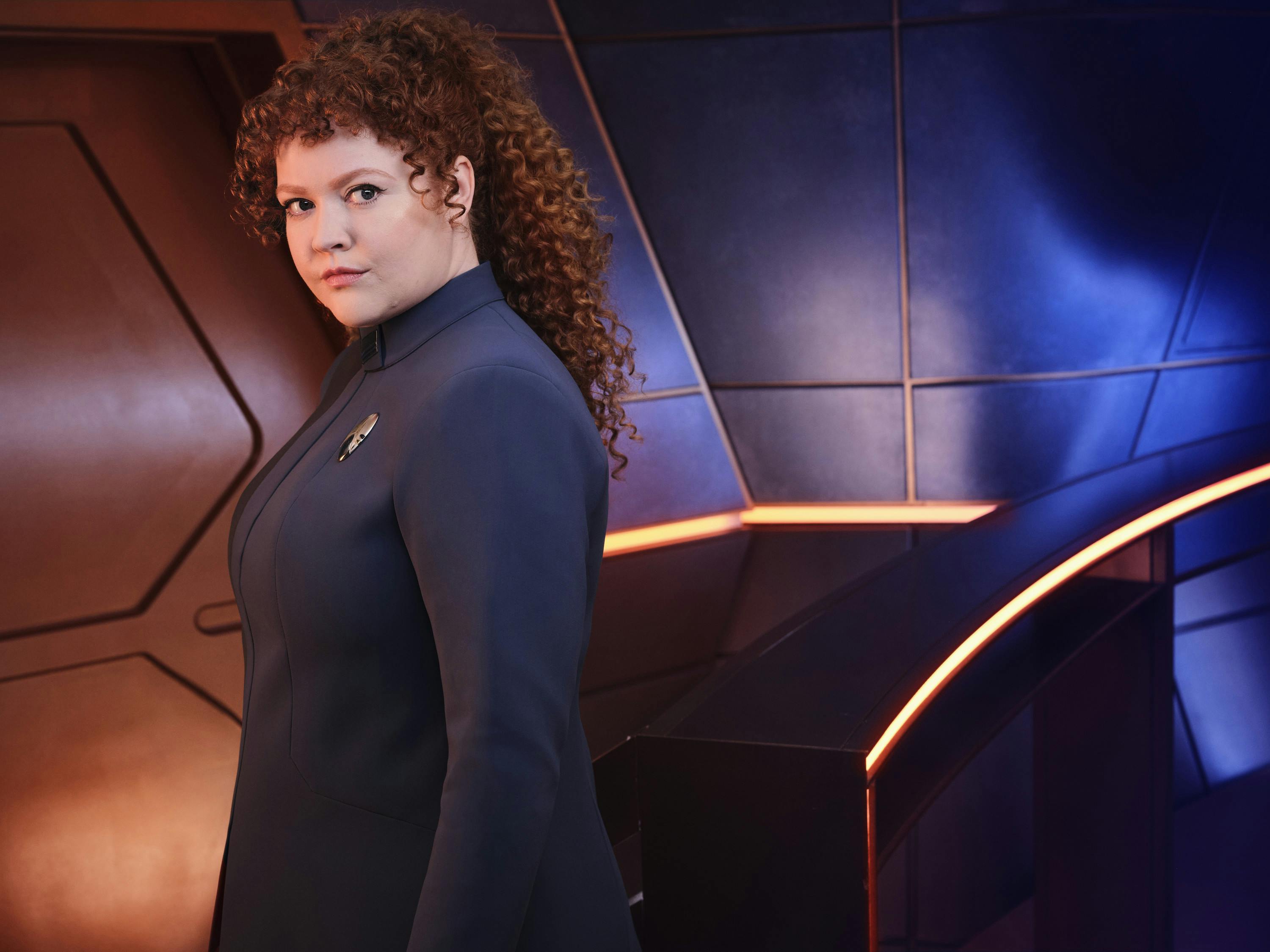 Mary Wiseman as Slyvia Tilly Star Trek: Discovery Season 5 environmental portrait