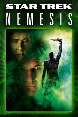 Poster art for Star Trek: Nemesis featuring Jean-Luc Picard, Data and Praetor Shinzon
