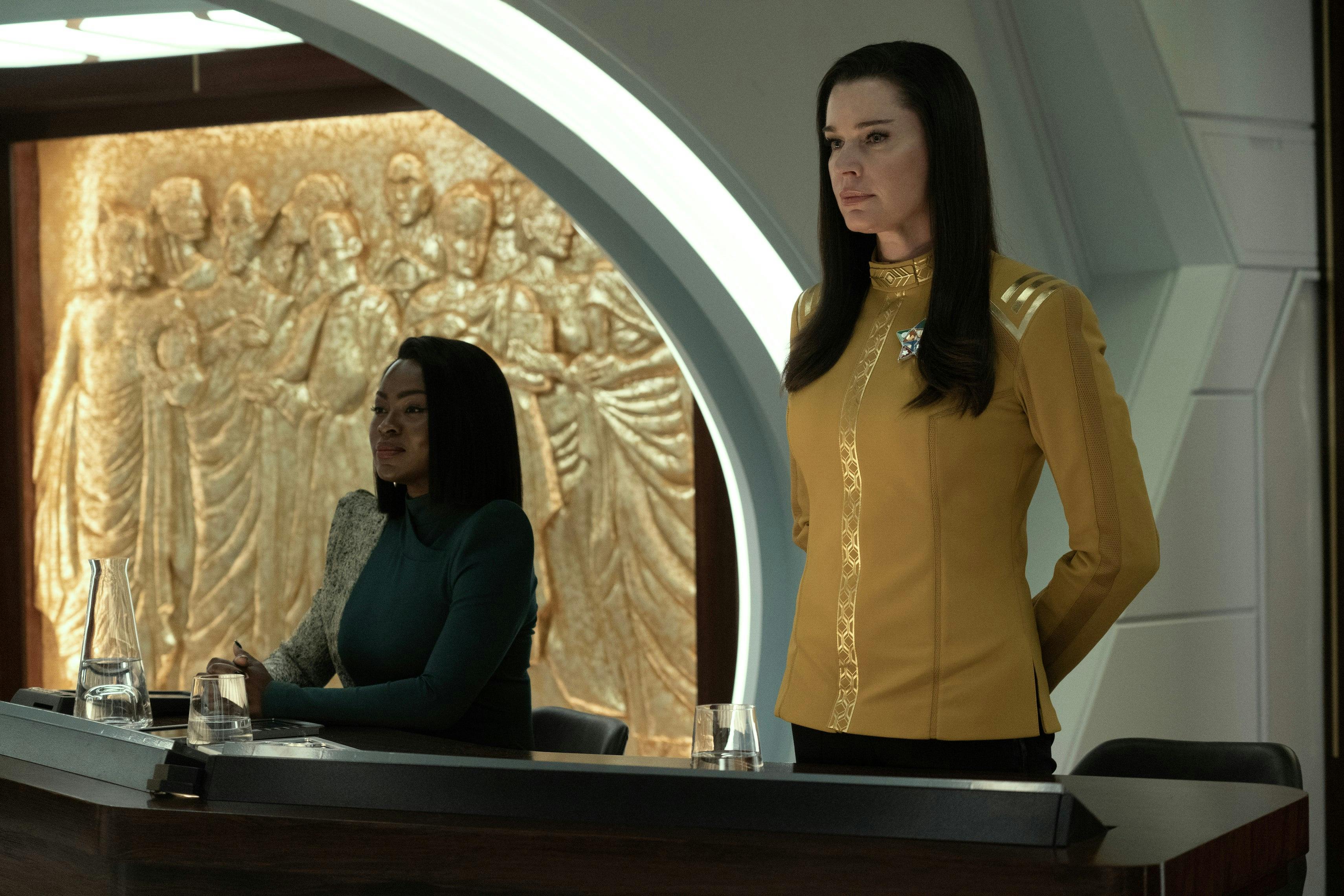 Una Chin-Riley stands next to her defense lawyer Neera Ketoul in 'Ad Astra per Aspera'