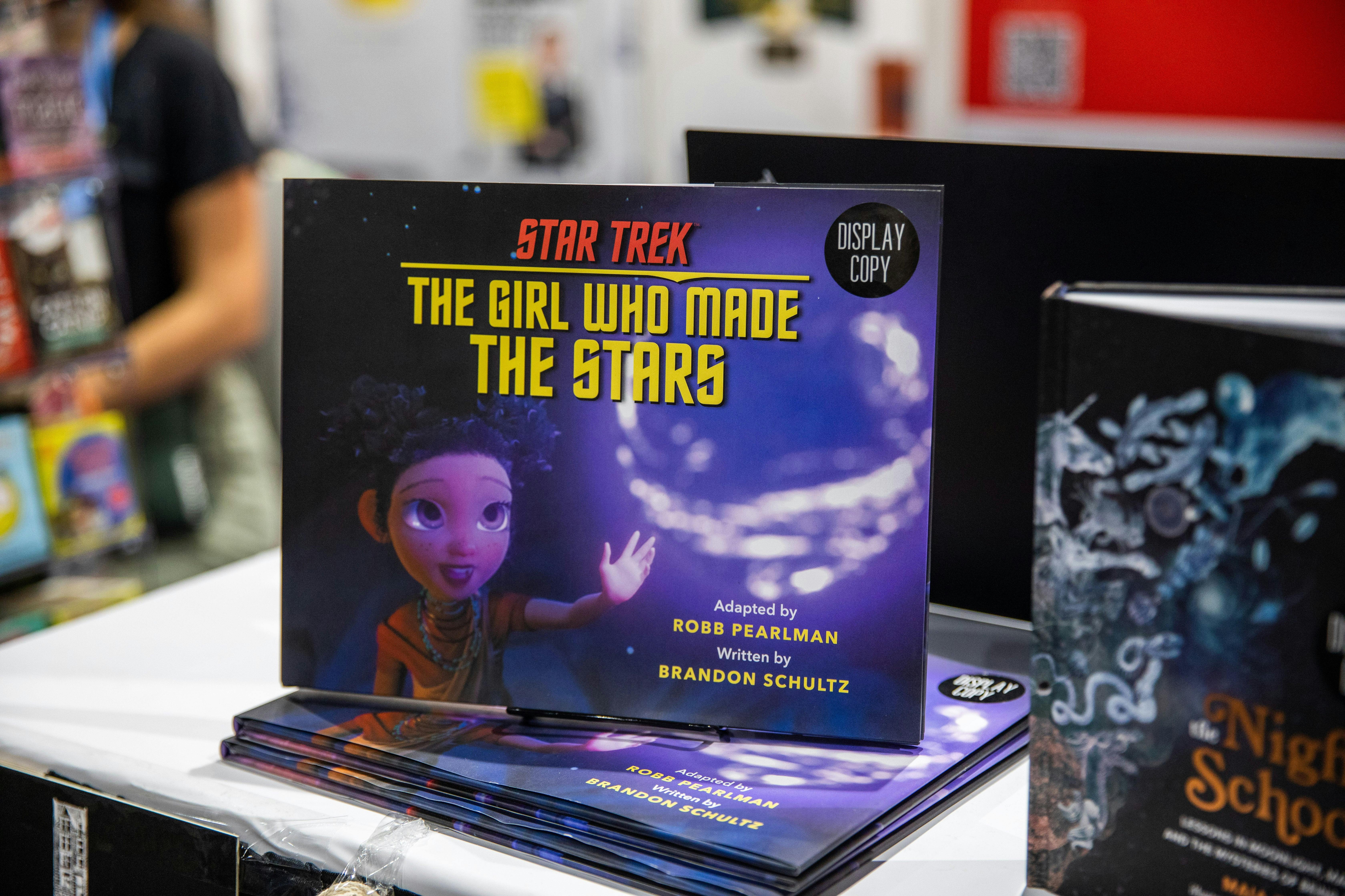 The display copy of upcoming picture book Star Trek: The Girl Who Made the Stars, based on the Short Treks episode.