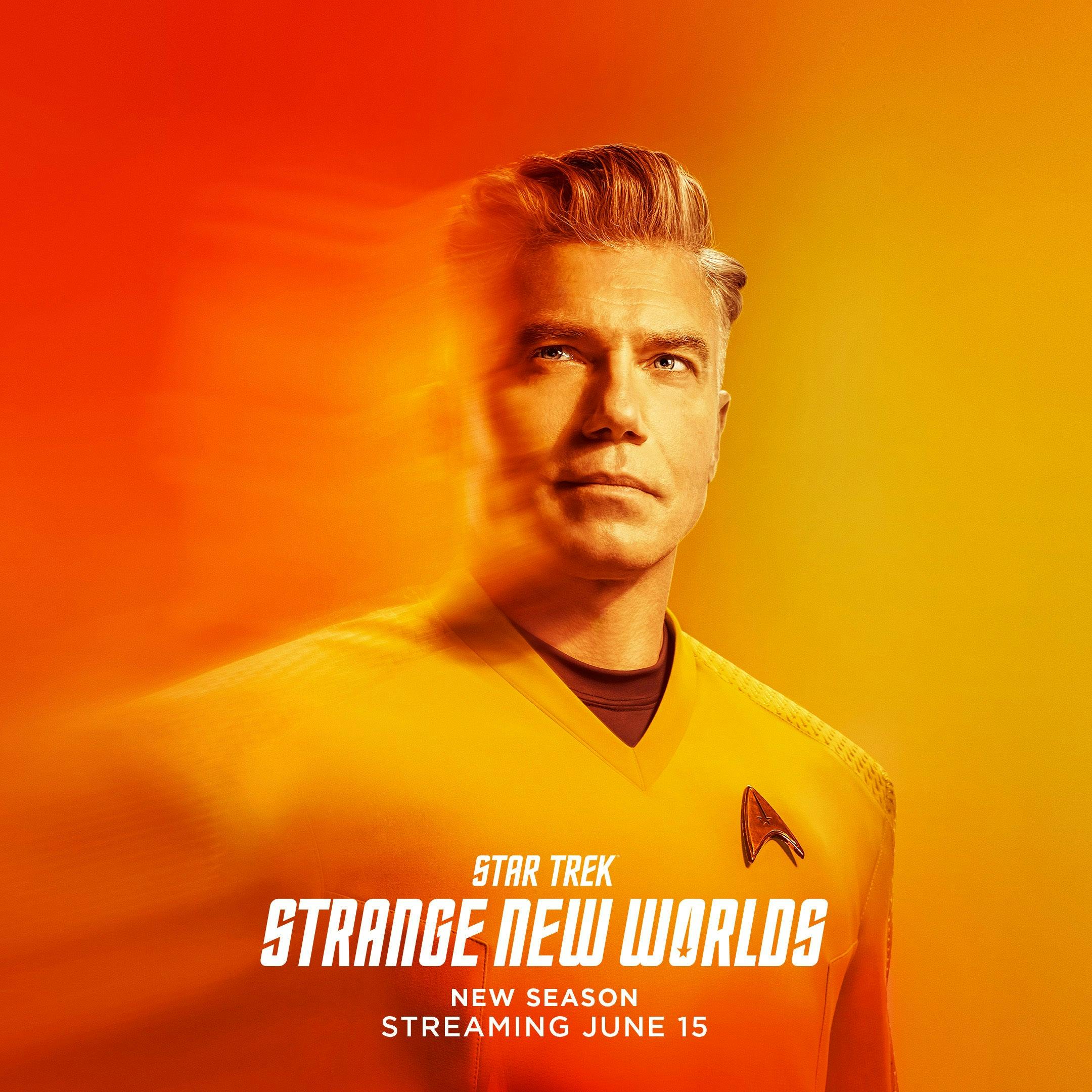 Star Trek: Strange New Worlds Season 2 Character Art | Anson Mount as Captain Christopher Pike