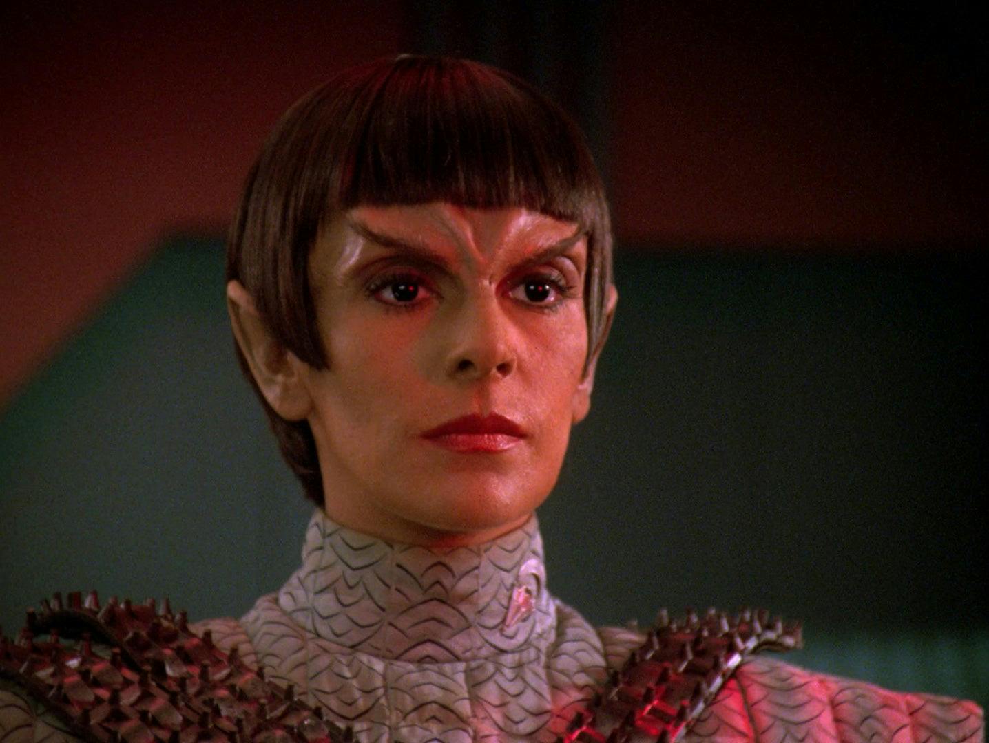 Deanna Troi as a Romulan in Star Trek: The Next Generations - 